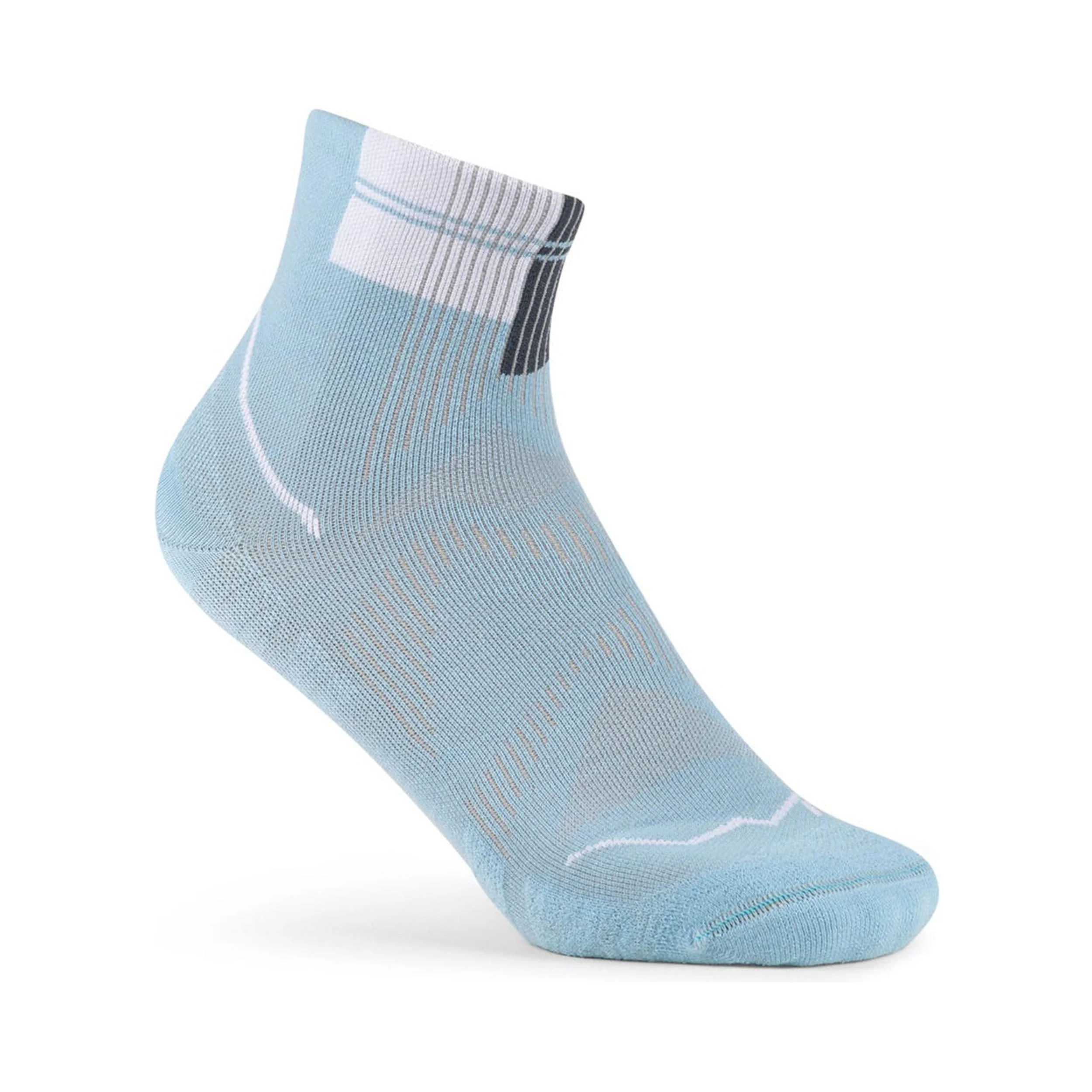Coolnet Quarter Chaussettes de running Unisex-bleu clair