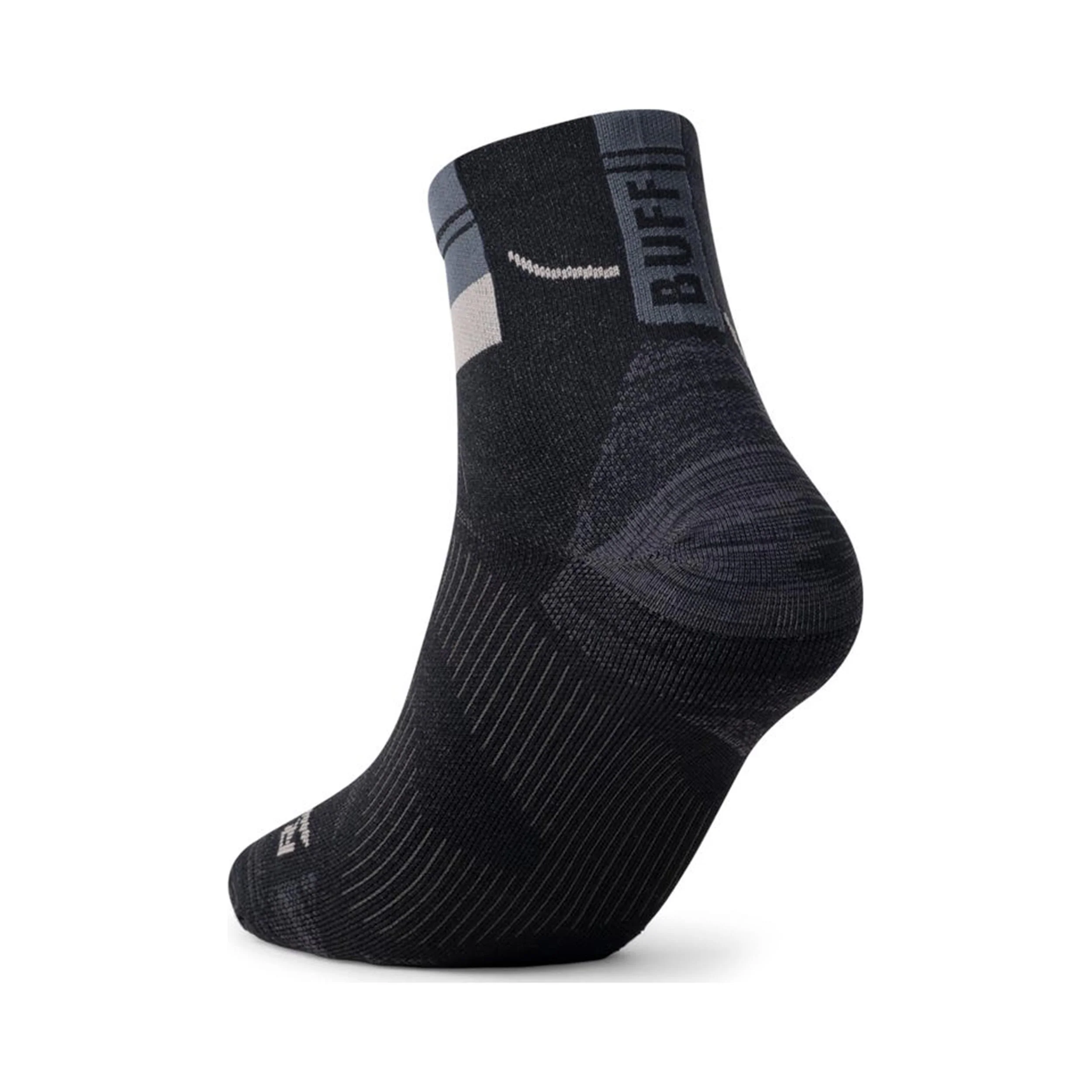 Coolnet Quarter Chaussettes de running Unisex-noir - Image 2