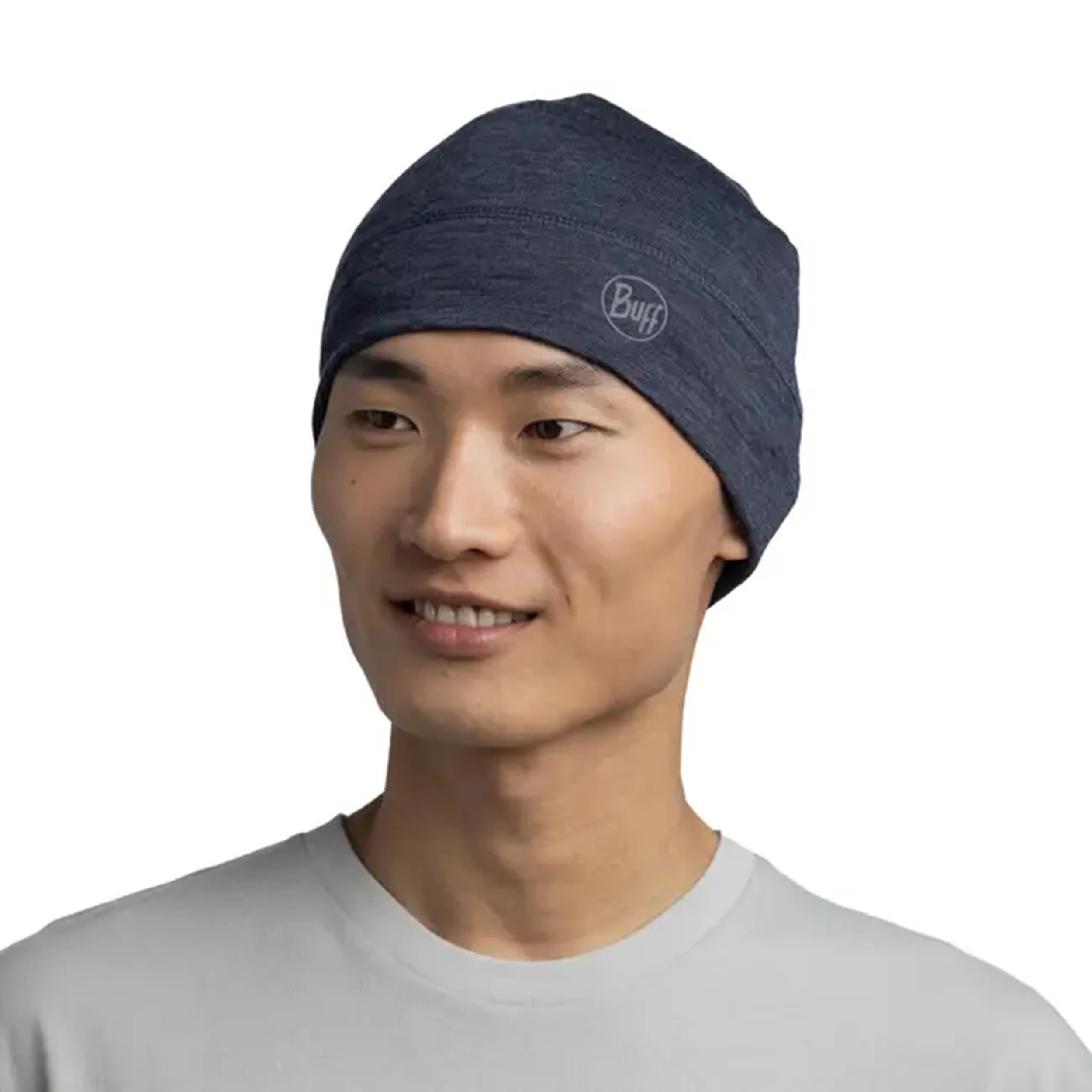 Merino Lightweight Bonnet-Bleu Foncé - Image 2