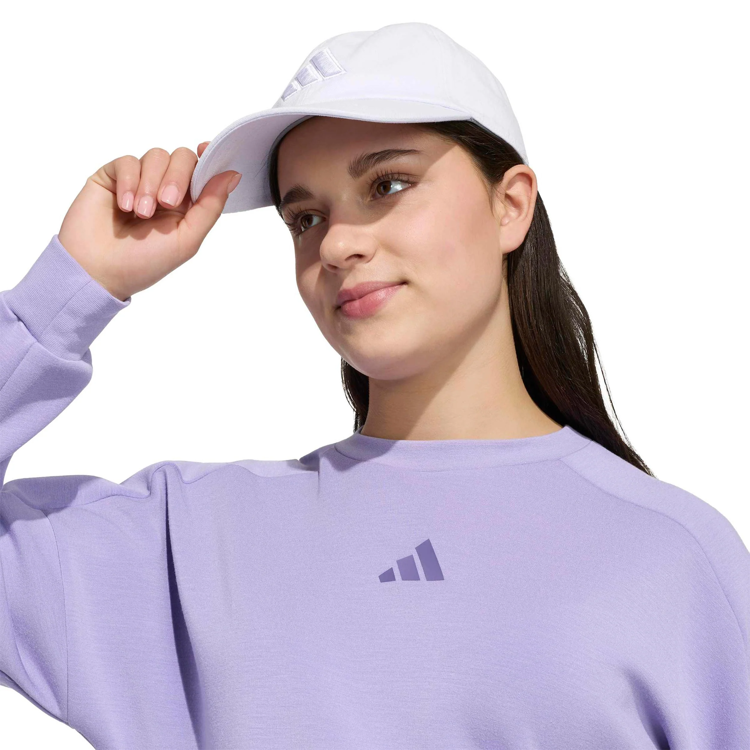 3Stripes Crew Crop Sweat-shirt Enfants - lilas - Image 6