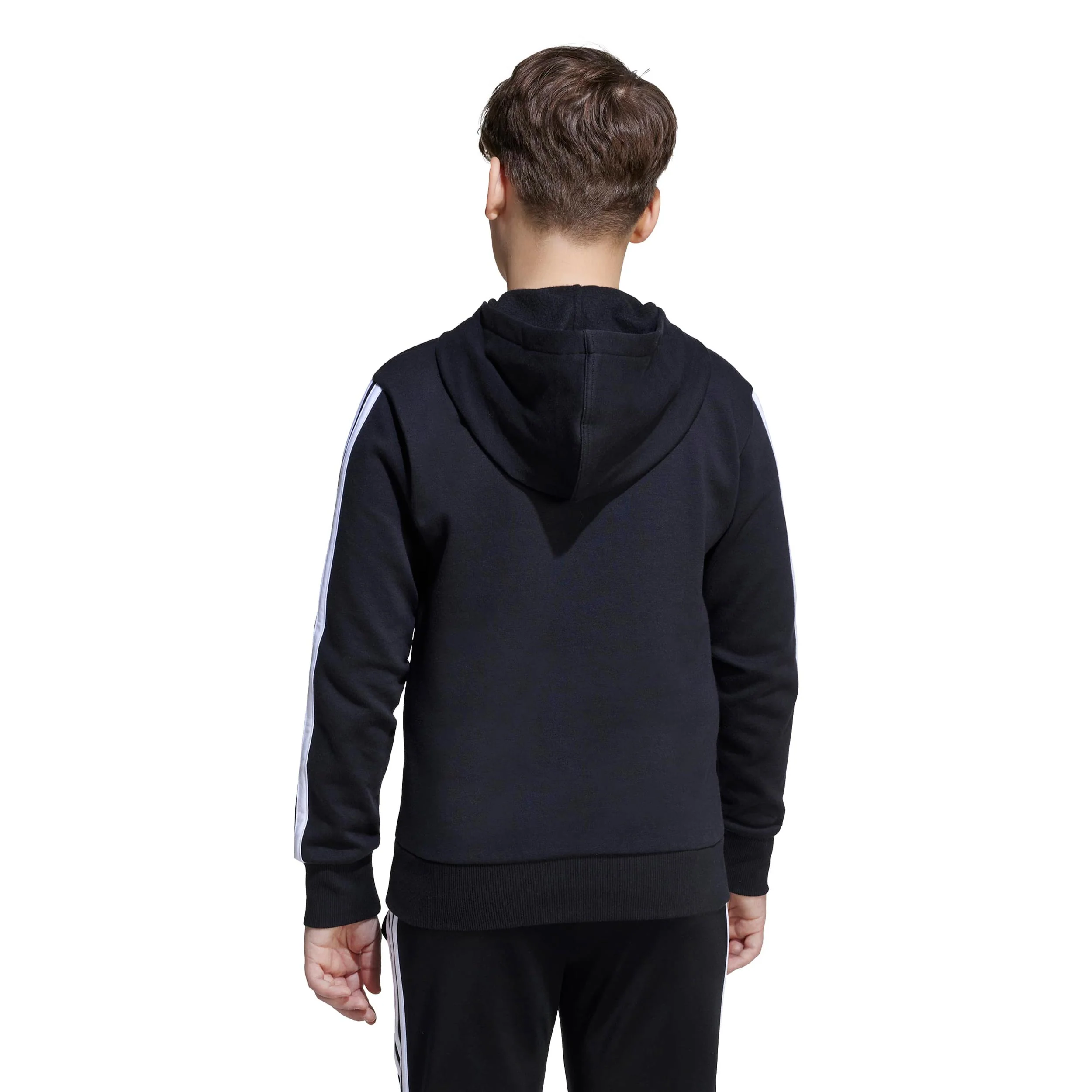 3Stripes Fleece Sweat à capuche Garçons - noir, blanc - Image 3
