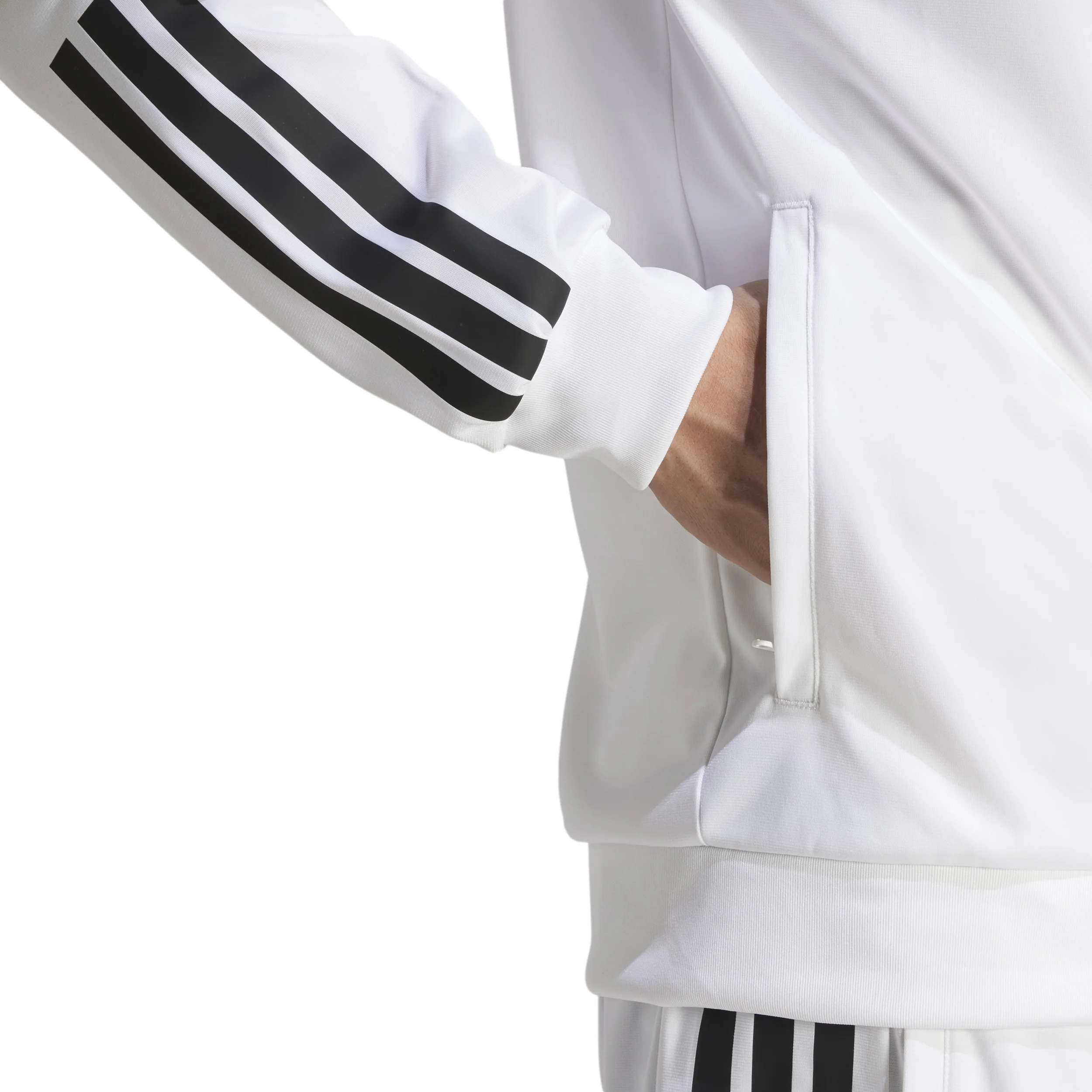 3Stripes Knit Veste de survêtement Hommes - blanc, noir - Image 6