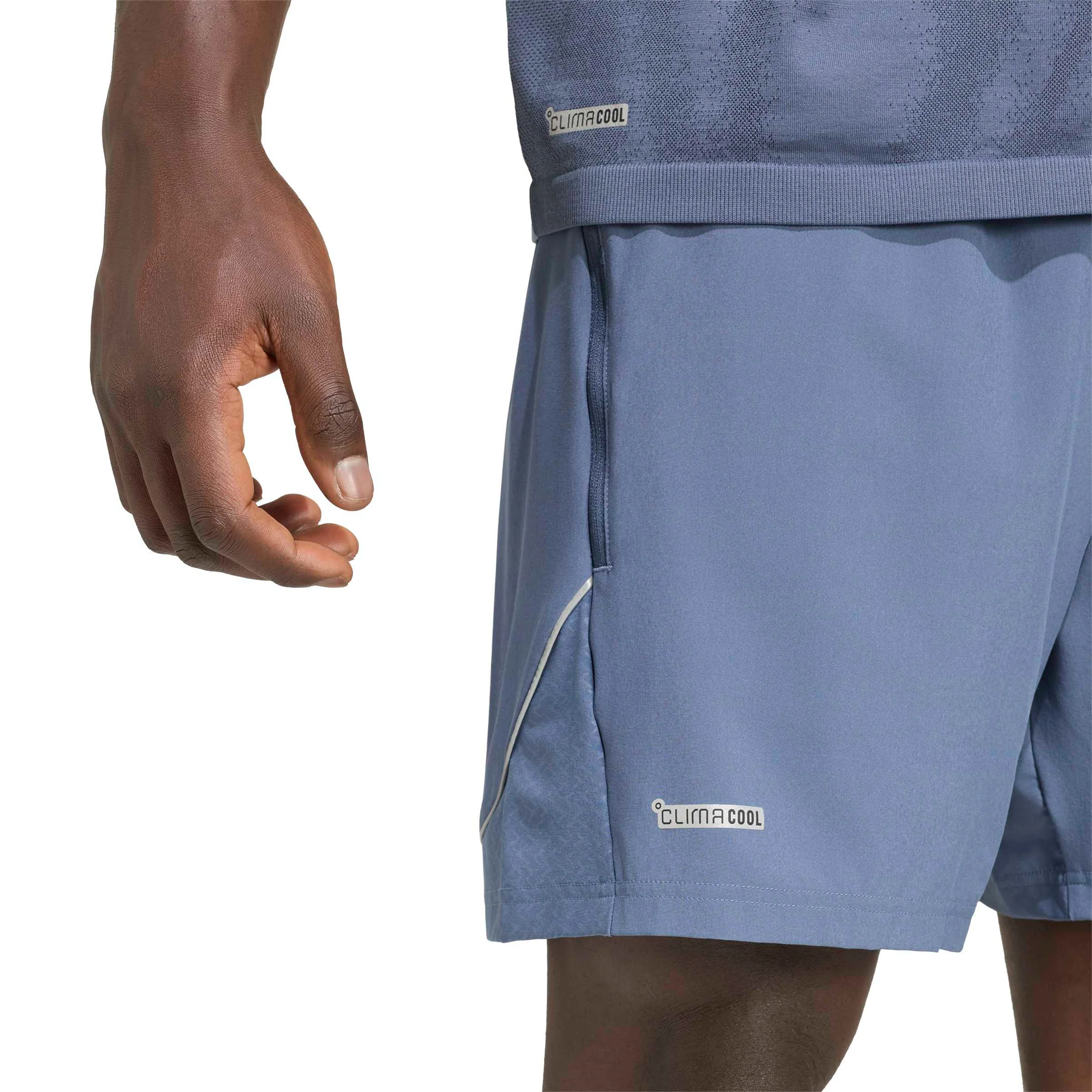 7Inch Tech Shorts Hommes - bleu gris - Image 5