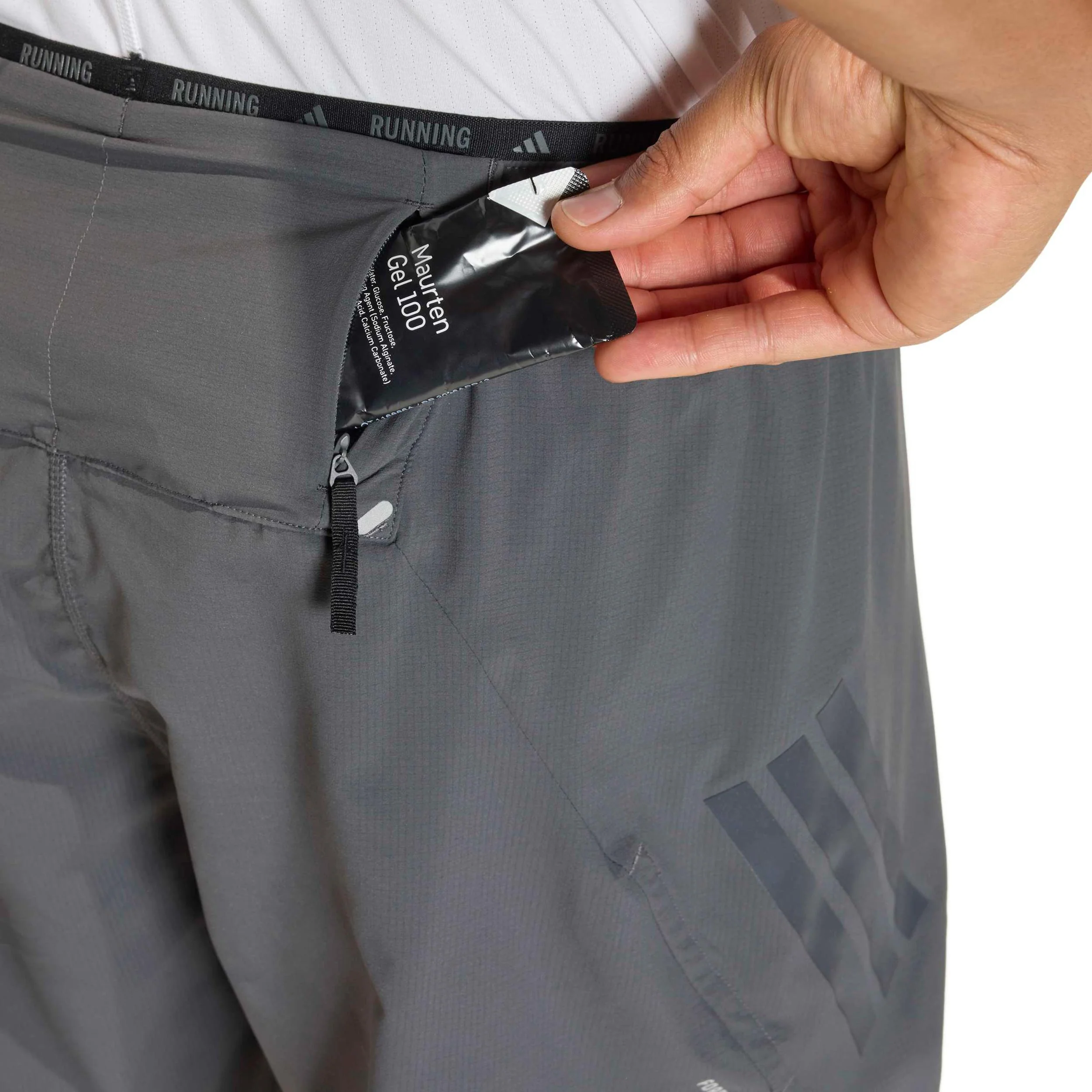 adi365 2in1 Short de running Hommes-gris - Image 6