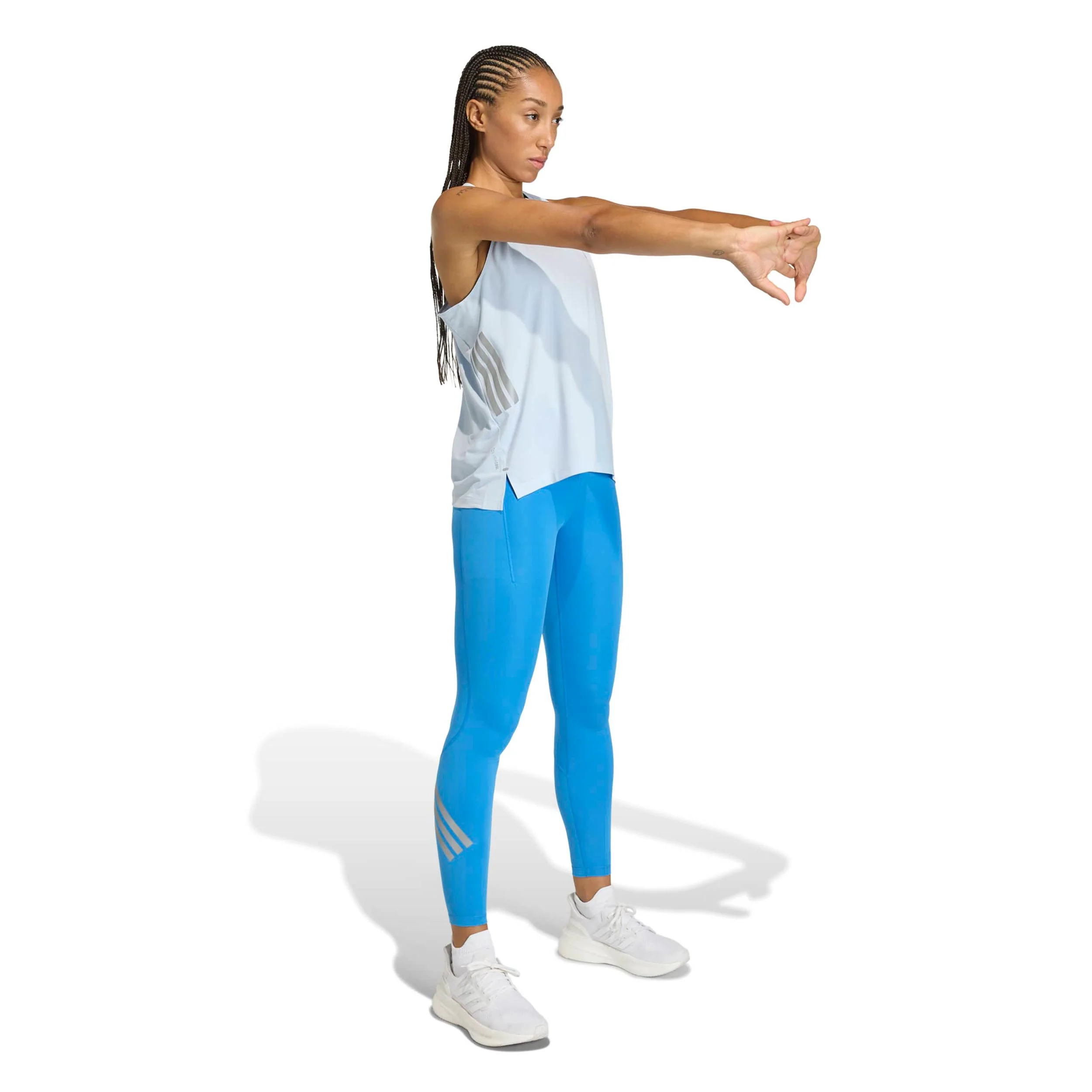 adi365 Iconic Maillot de course Femmes-bleu gris - Image 4