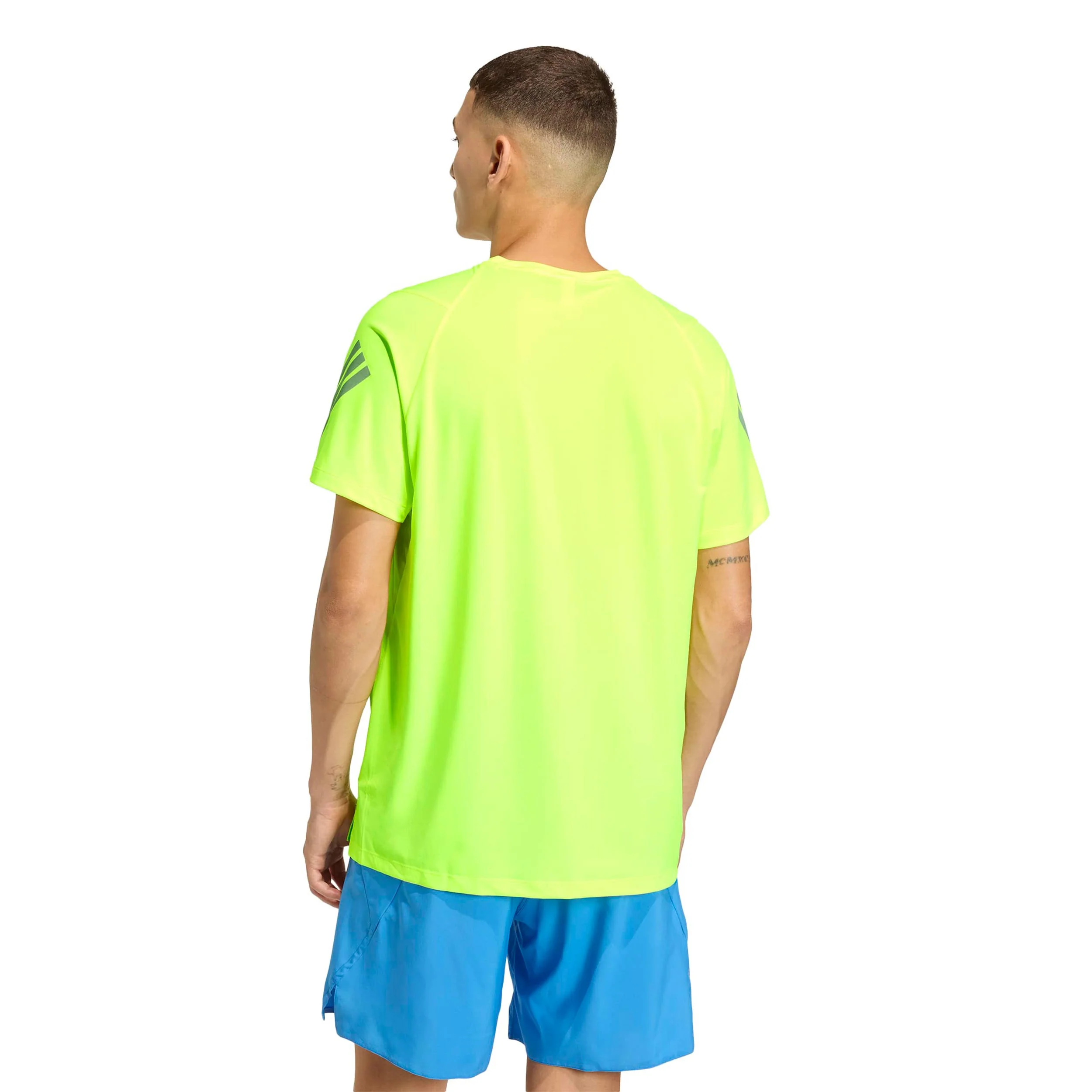 adi365 Maillot de course Hommes - jaunes fluo - Image 3