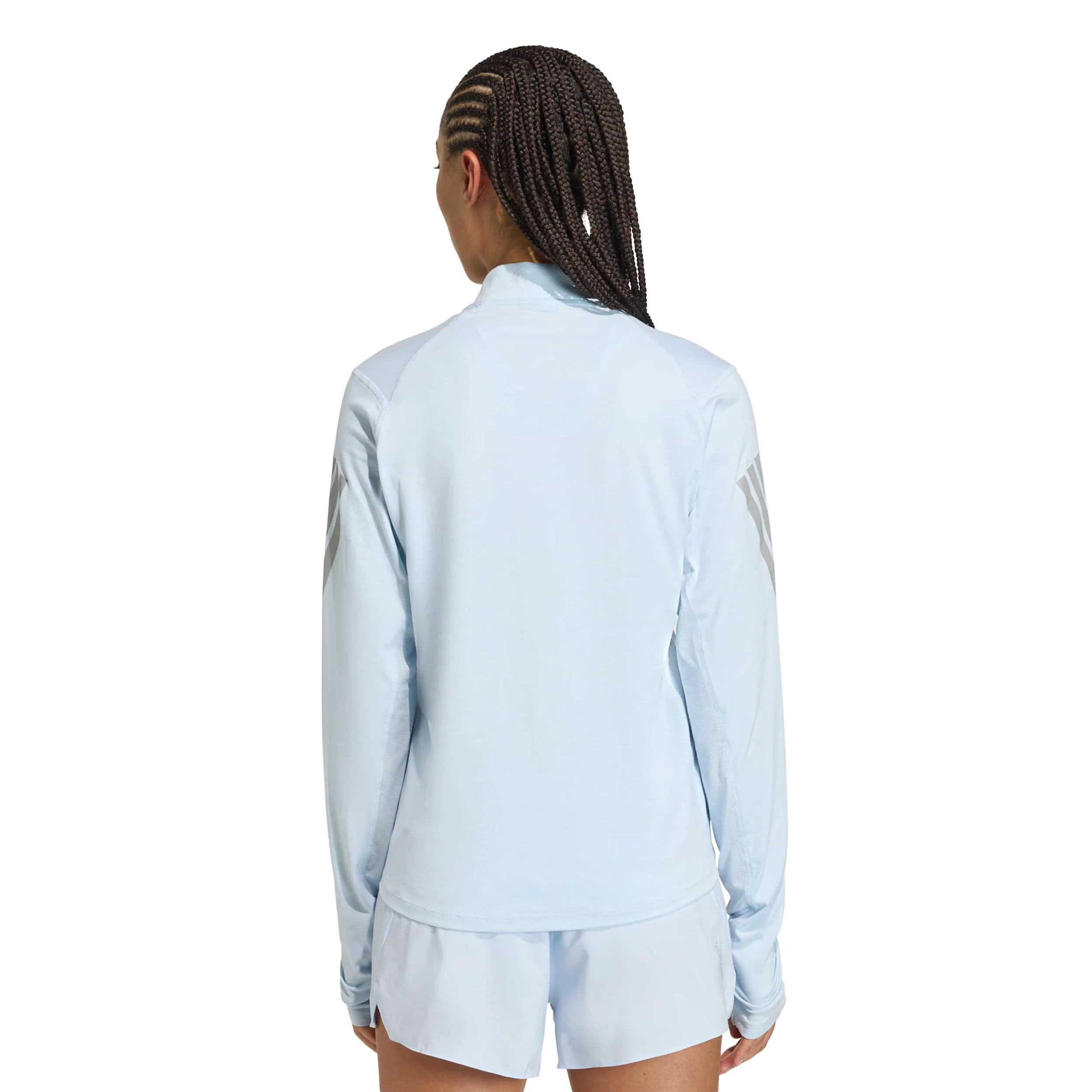 adi365 Zip Maillot de course Femmes-bleu gris - Image 3