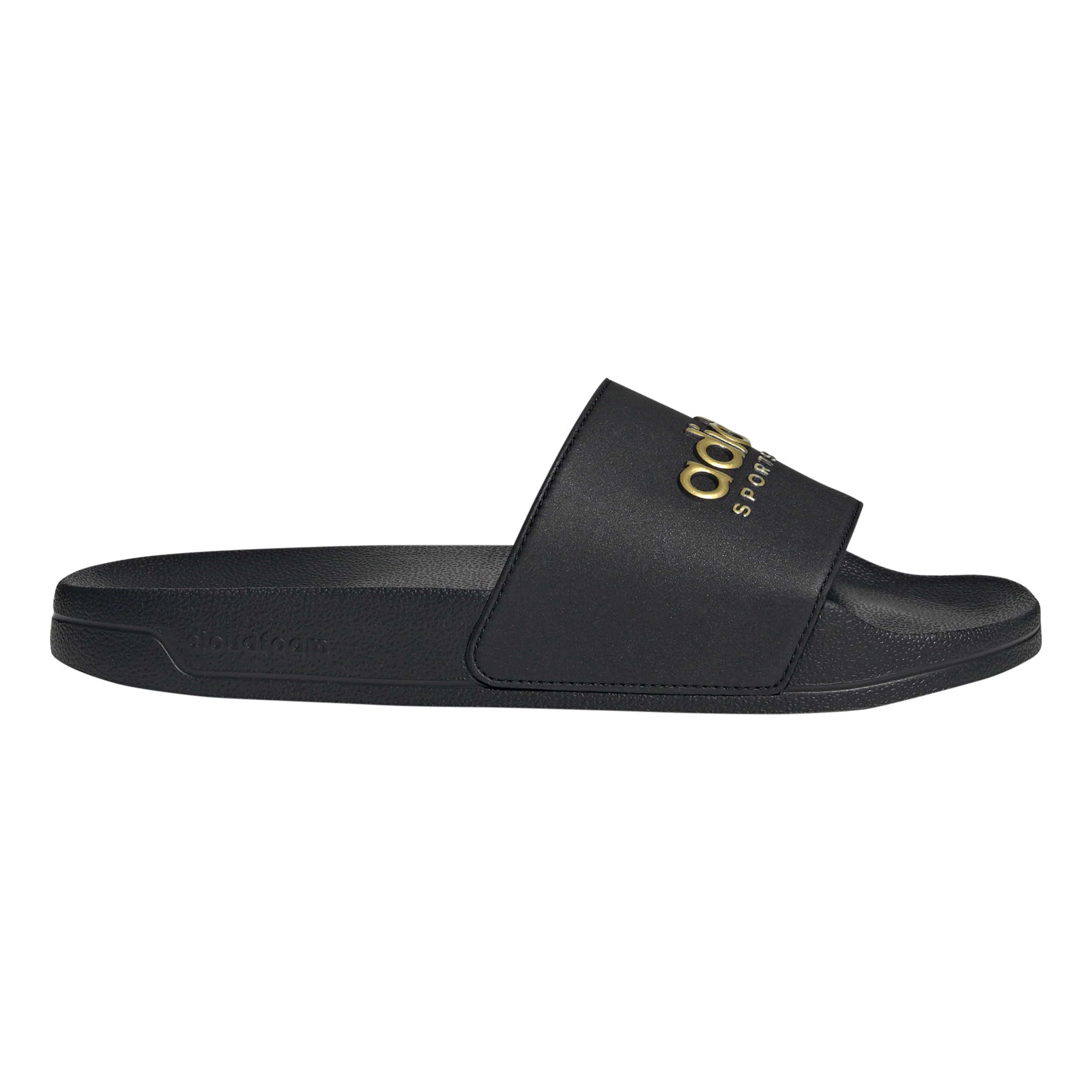 Adilette Shower Tongs Hommes - noir, or
