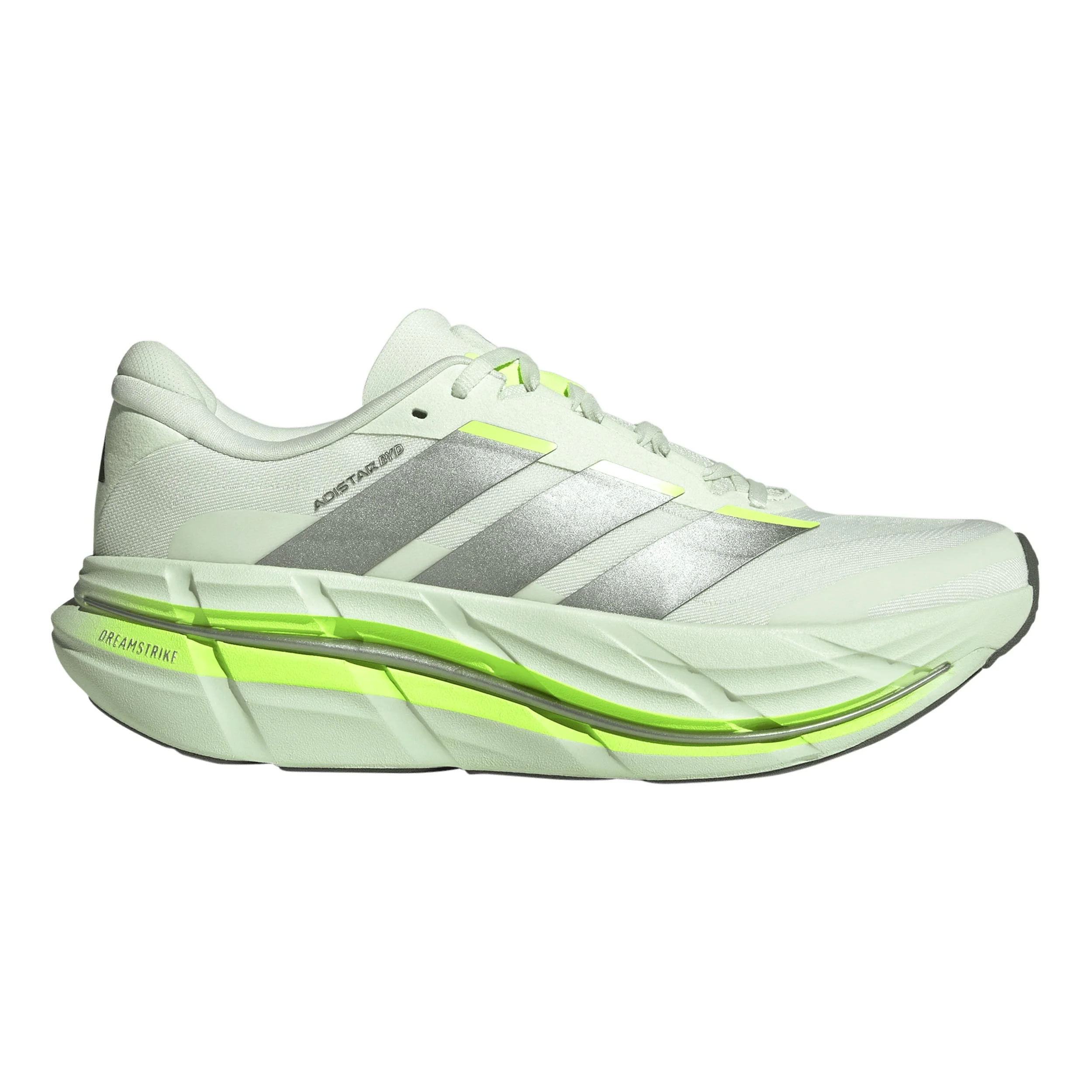 Adistar BYD 2 Chaussure de running avec stabilisateurs Hommes - blanc, jaunes fluo