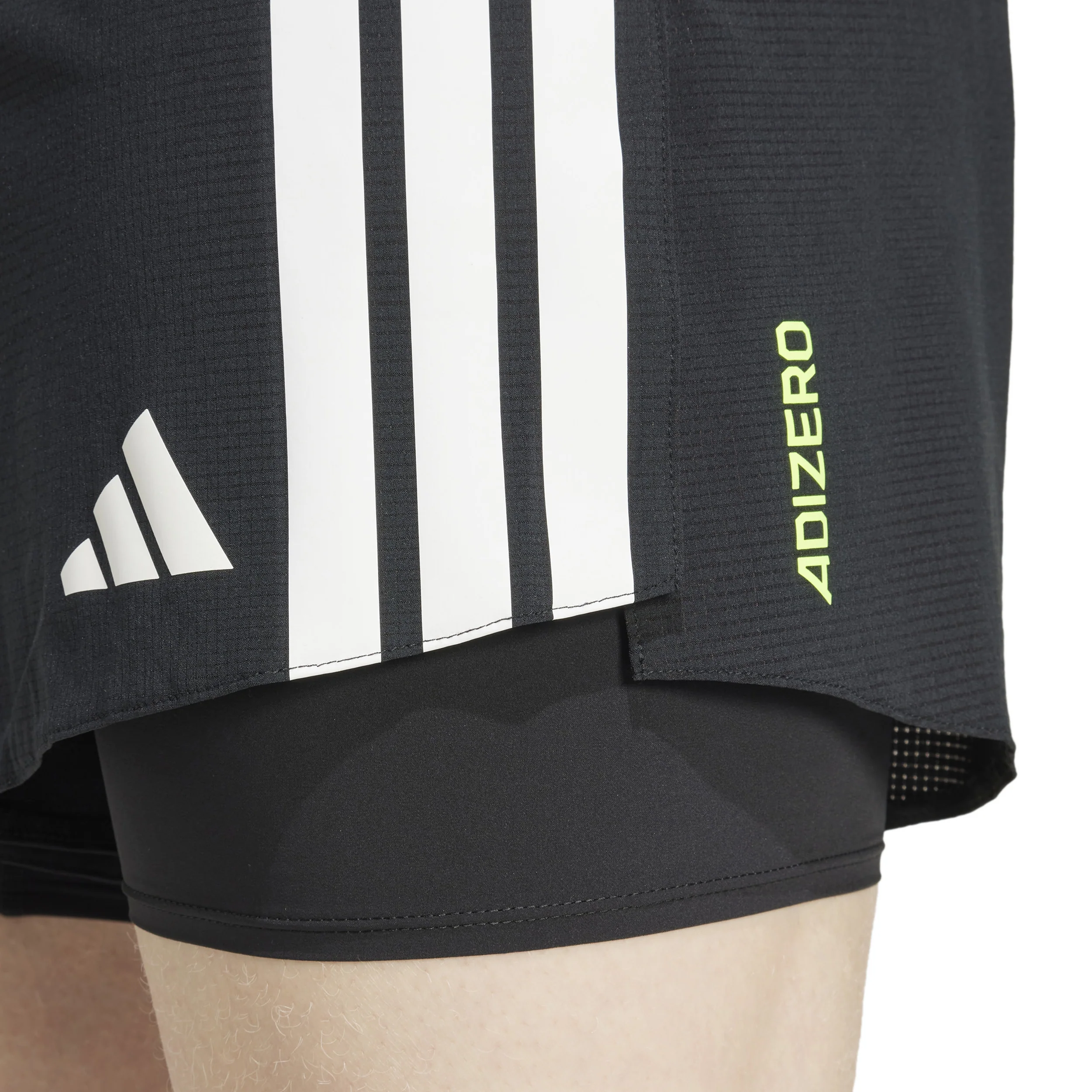 Adizero 2in1 Short De Running Hommes-Noir,Blanc - Image 6