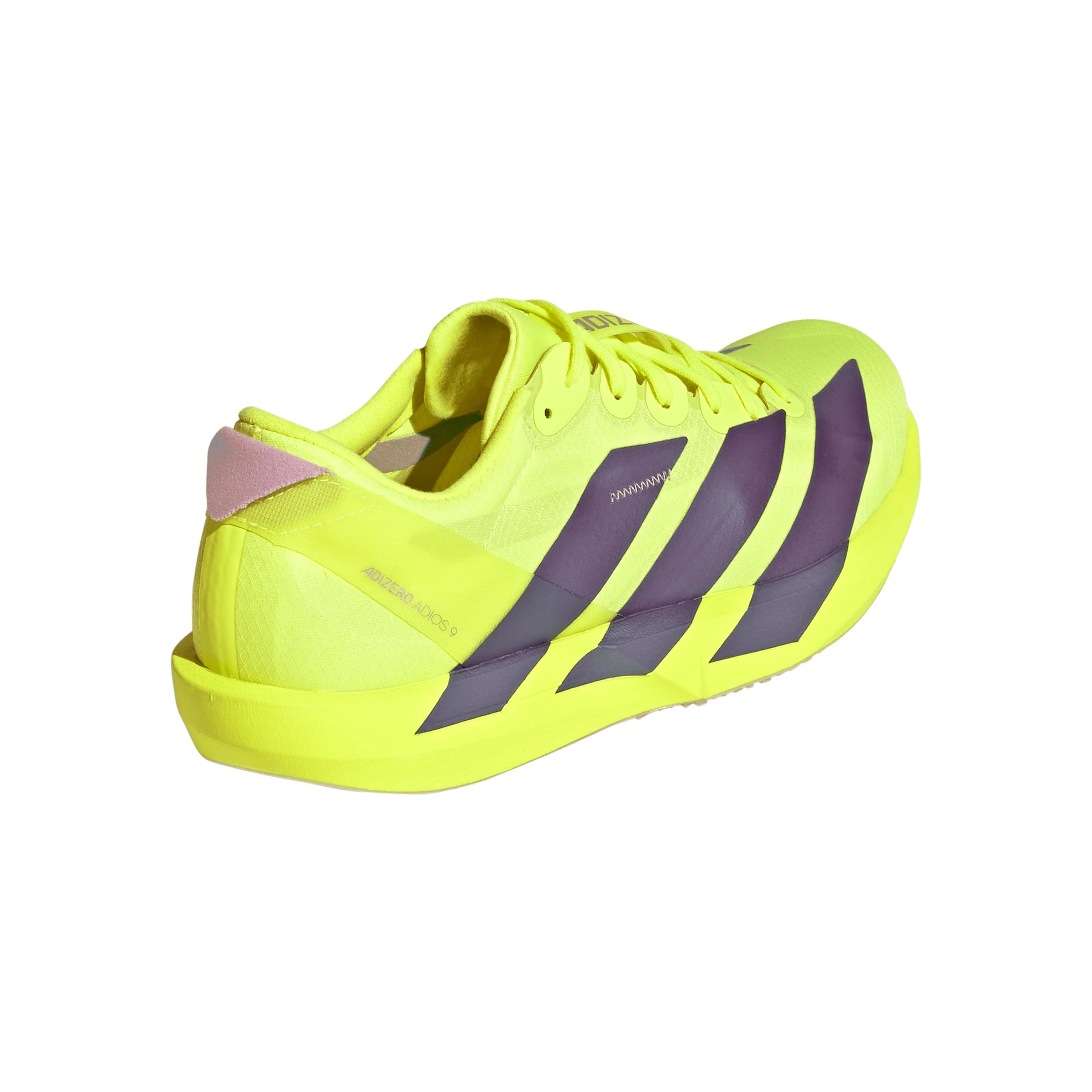 adizero Adios 9 Chaussure de compétition Femmes - jaunes fluo, gris - Image 5