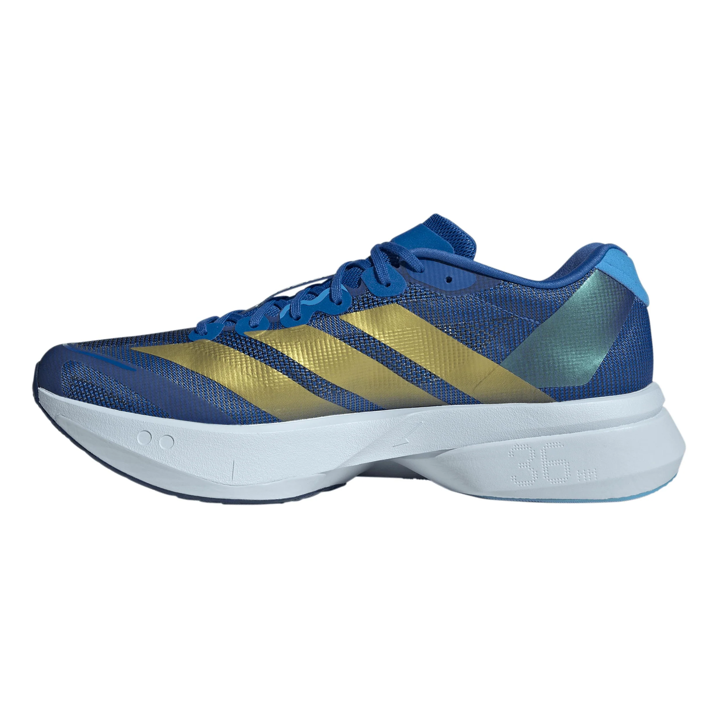 adizero Boston 13 Chaussure de compétition Hommes - bleu, jaune - Image 2