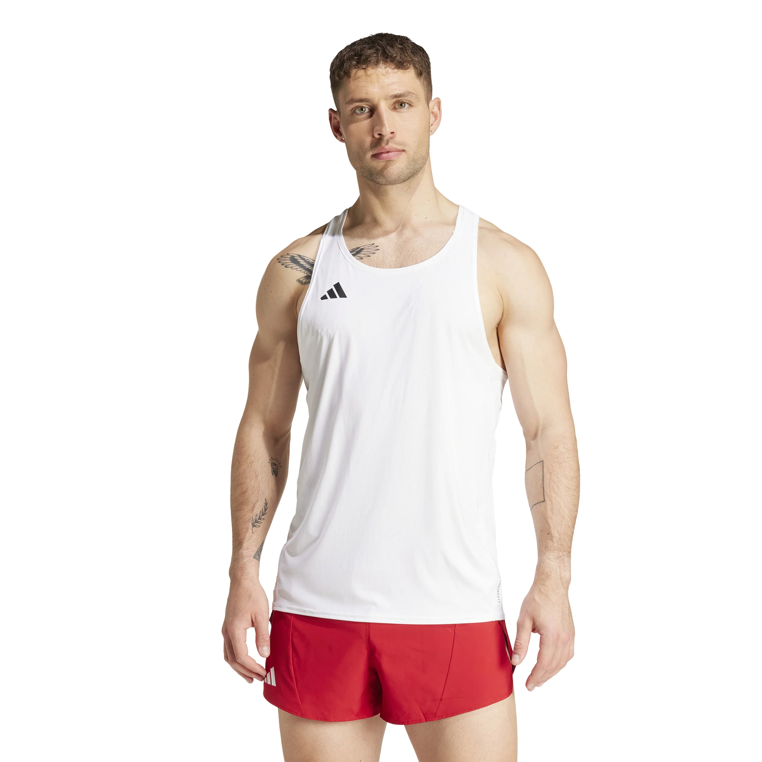Adizero Essential Débardeur Tank Top Hommes-Blanc - Image 2