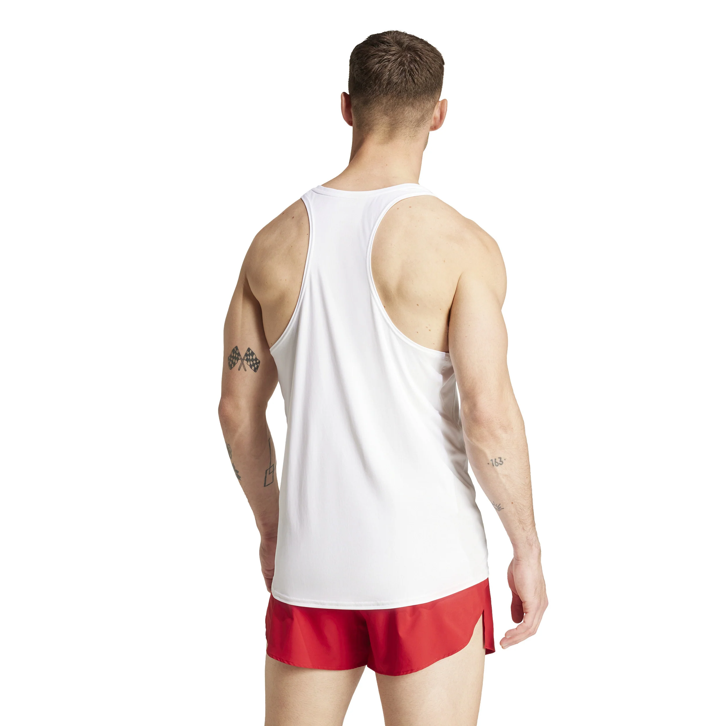 Adizero Essential Débardeur Tank Top Hommes-Blanc - Image 3