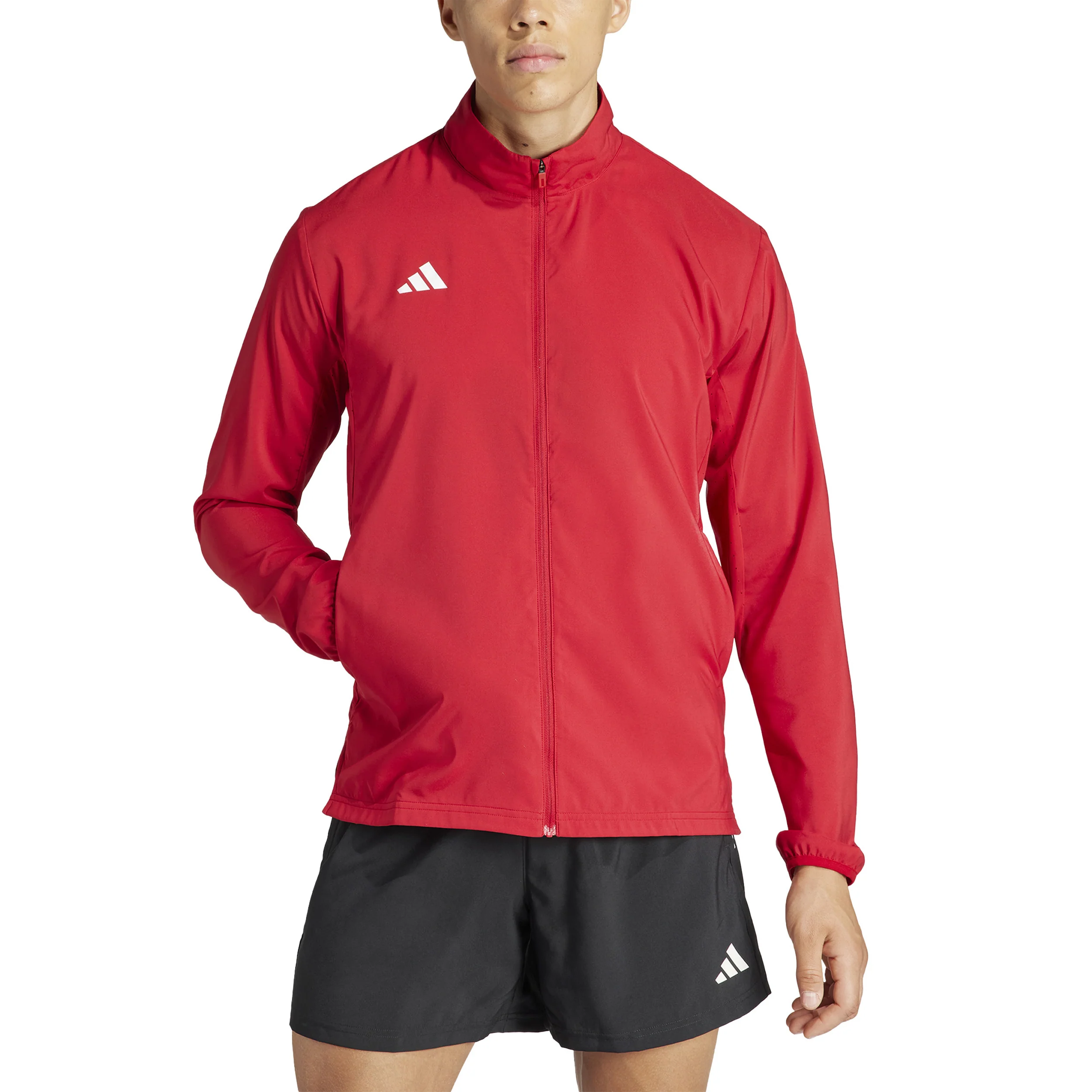 Adizero Essential Veste Running Hommes-Rouge - Image 4