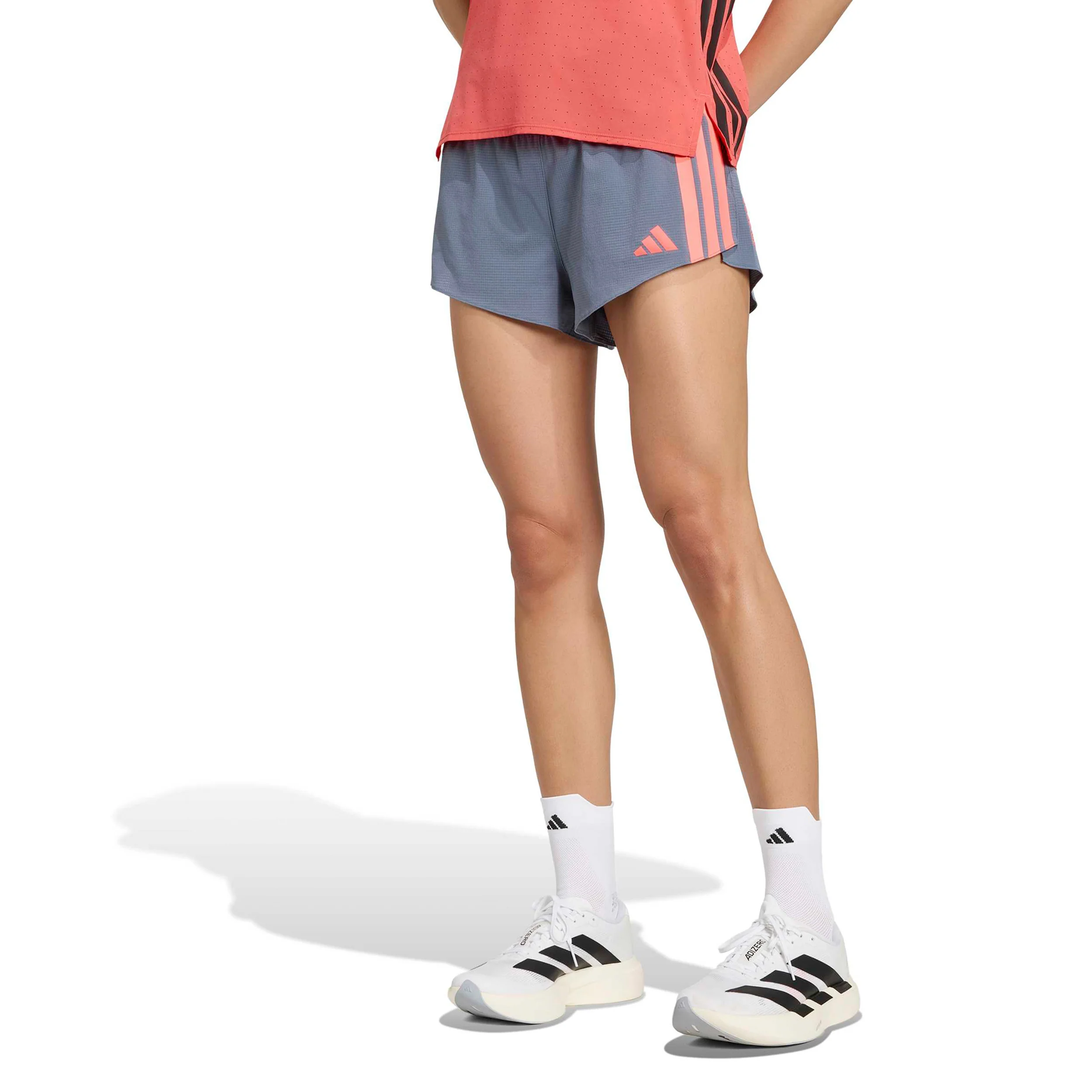 adizero Gel 2in Short de running Femmes - gris, corail - Image 2