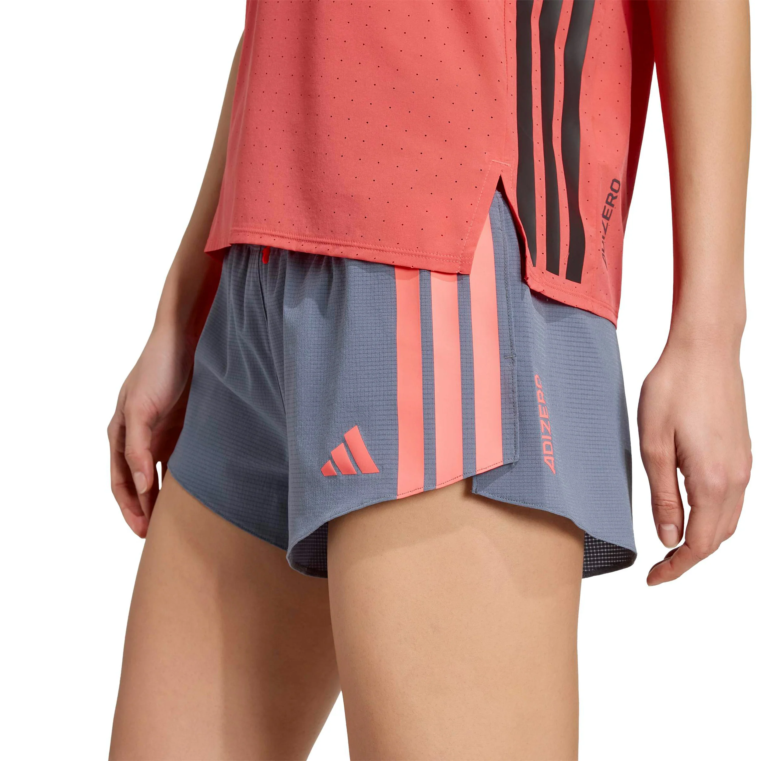 adizero Gel 2in Short de running Femmes - gris, corail - Image 5