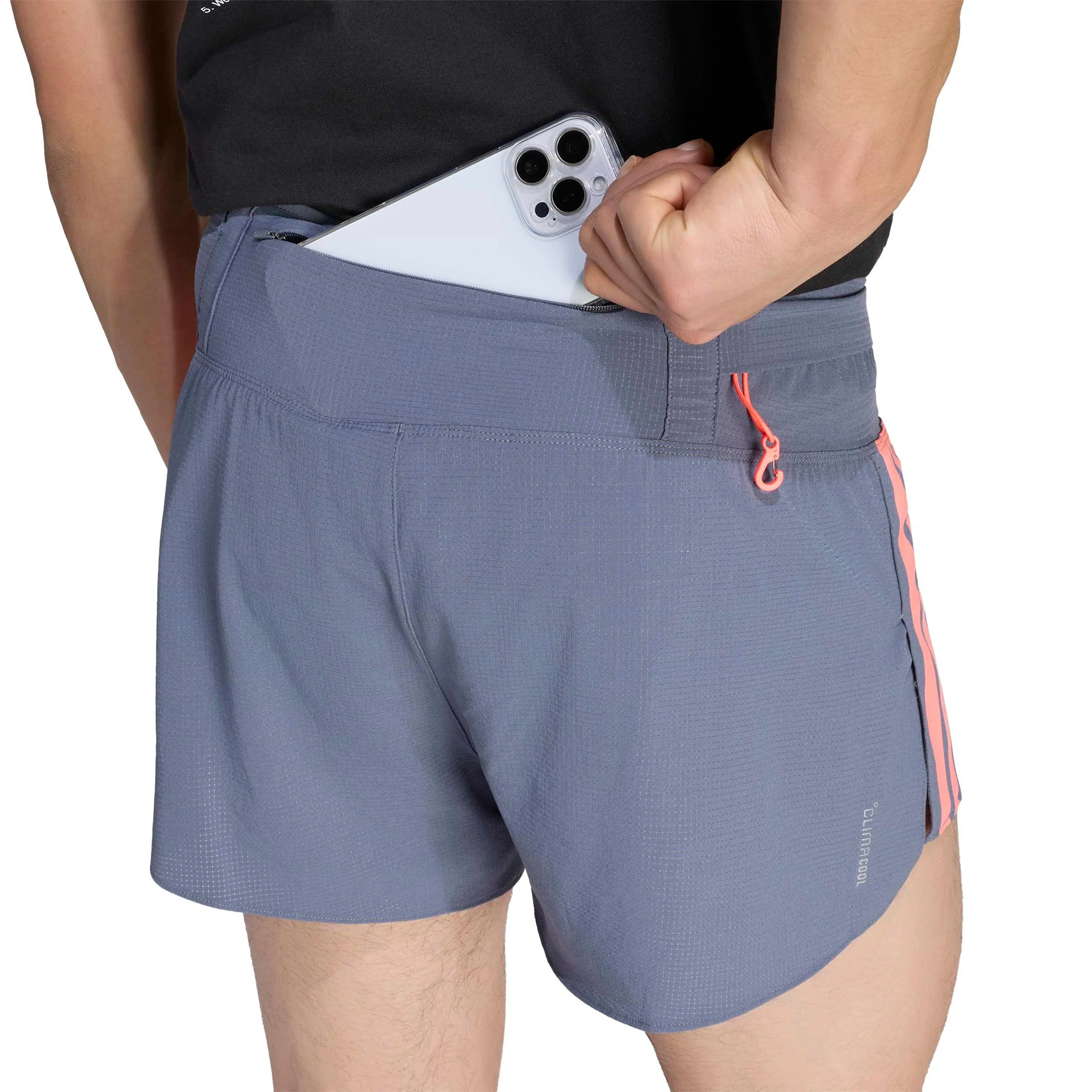 adizero Gel 3in Short de running Hommes - gris, corail - Image 7