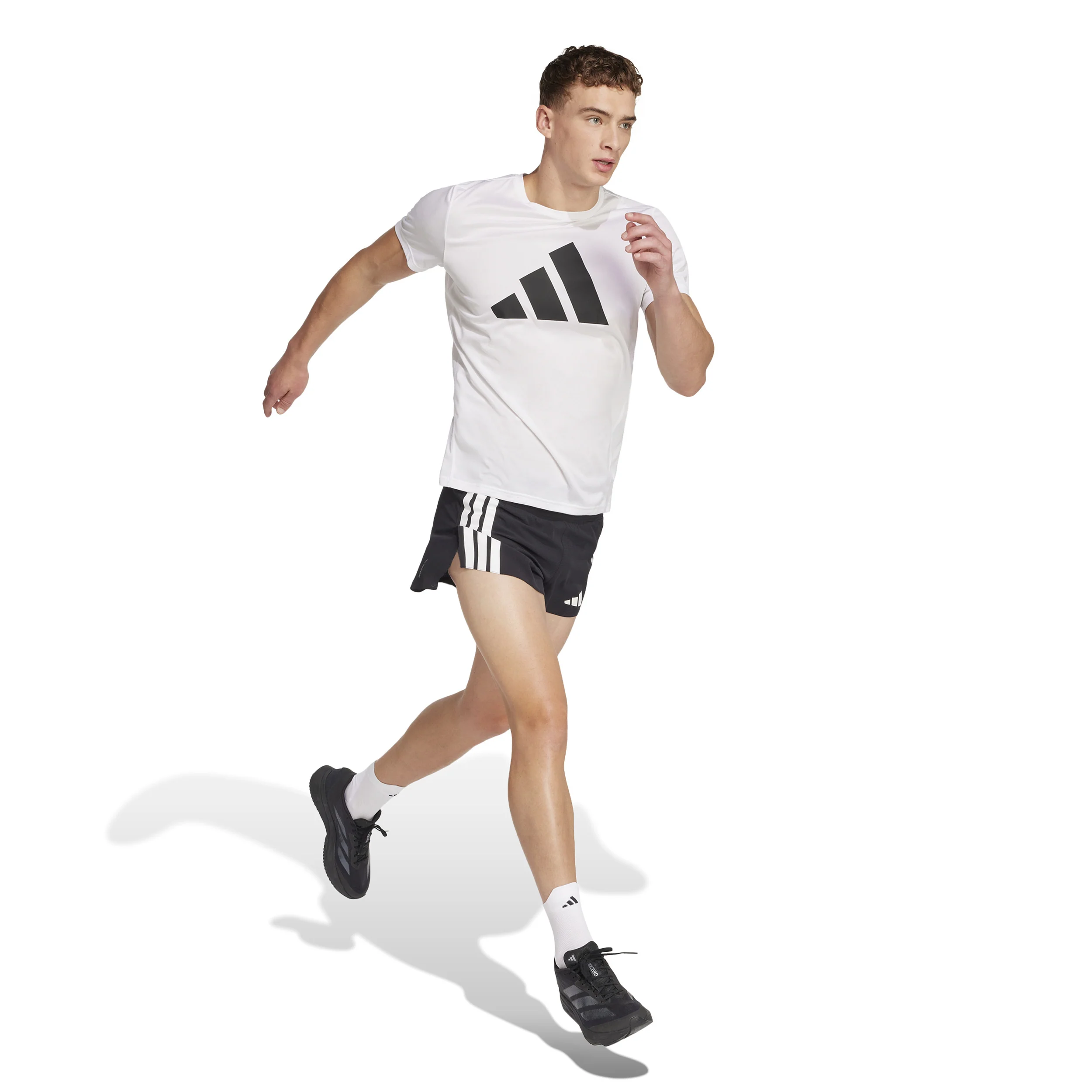 Adizero Gel 3in Short De Running Hommes-Noir,Blanc - Image 4
