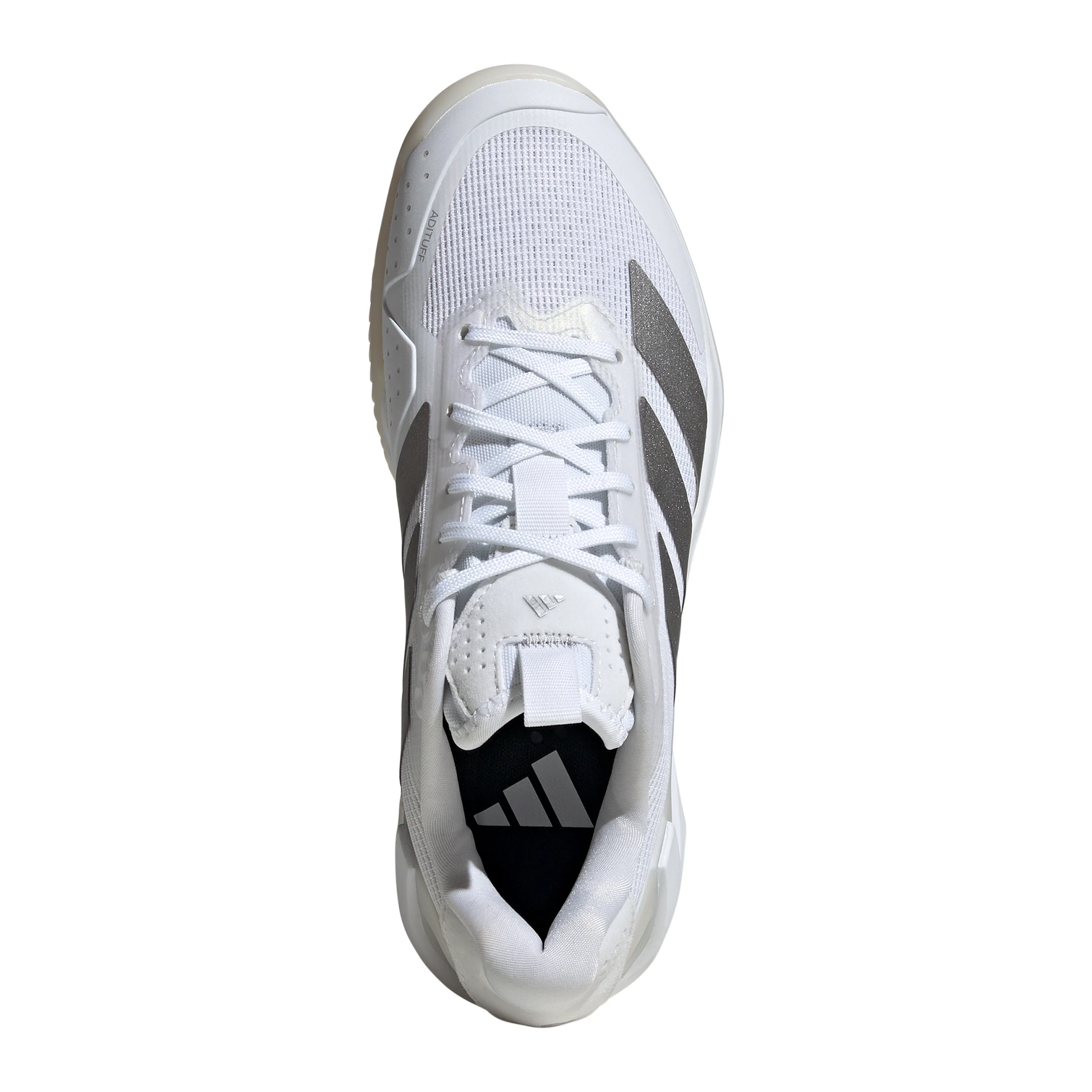 adizero Ubersonic 5 Chaussure terre battue Femmes - blanc, argent - Image 3