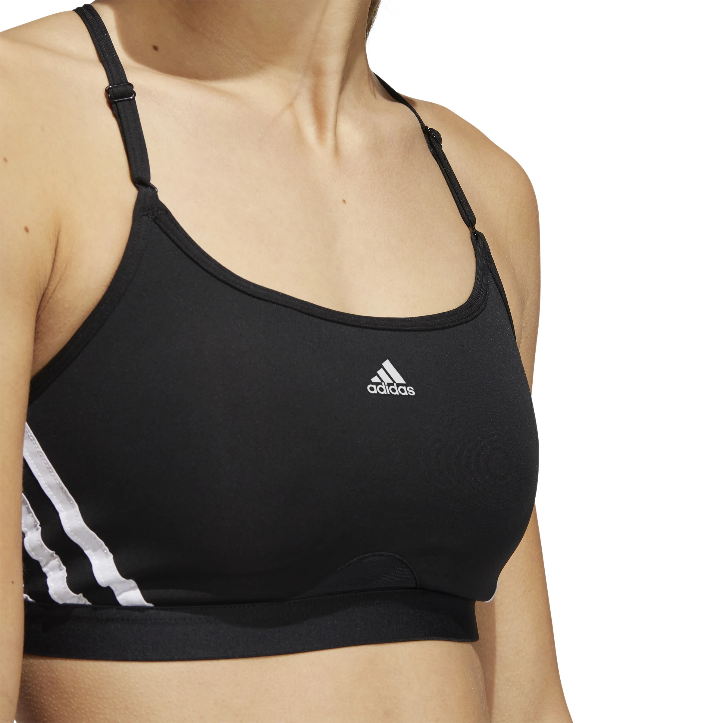 Aeroreact Low-Support 3Stripes Soutien-gorge sport Femmes - noir - Image 6