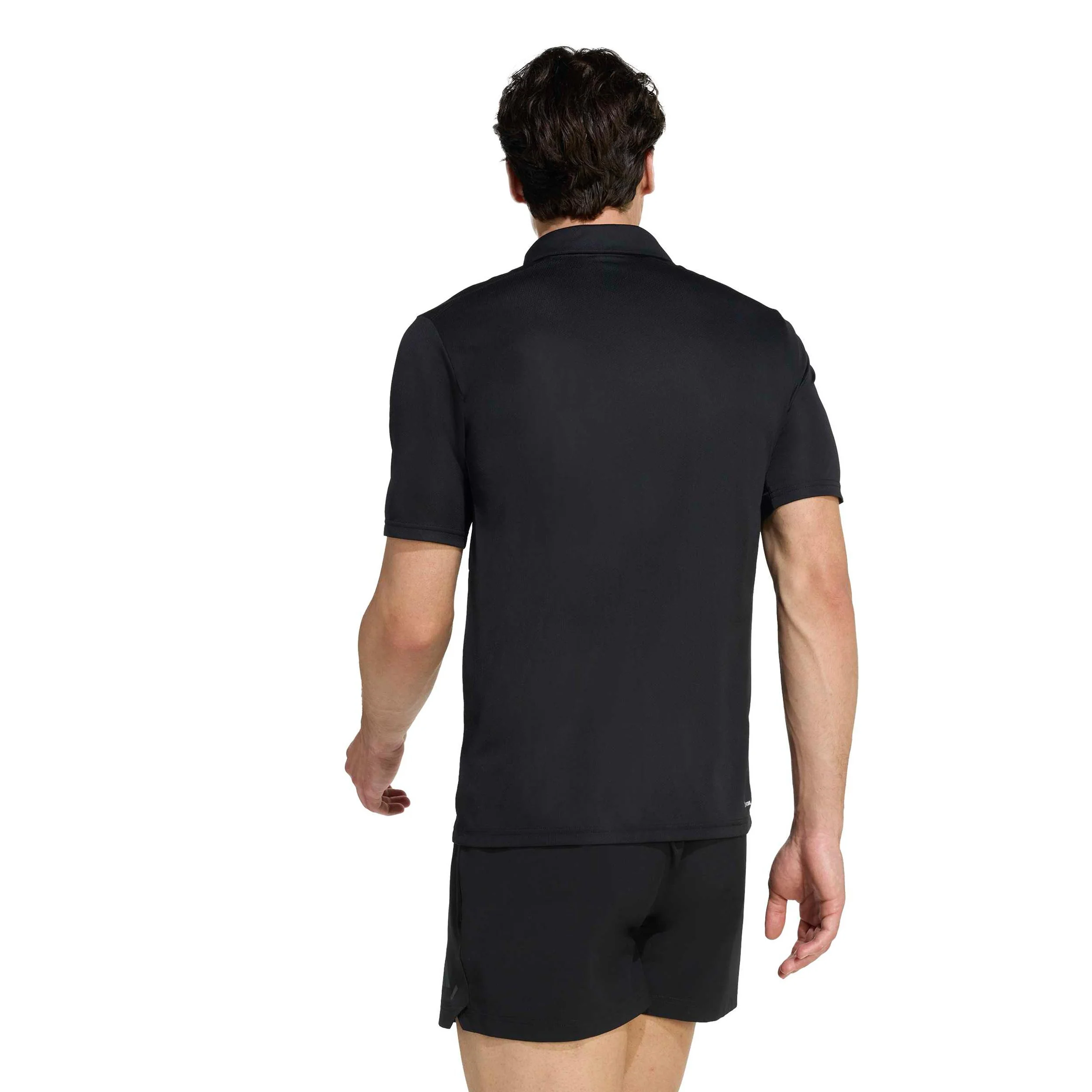 Basic Polo Hommes-noir - Image 3