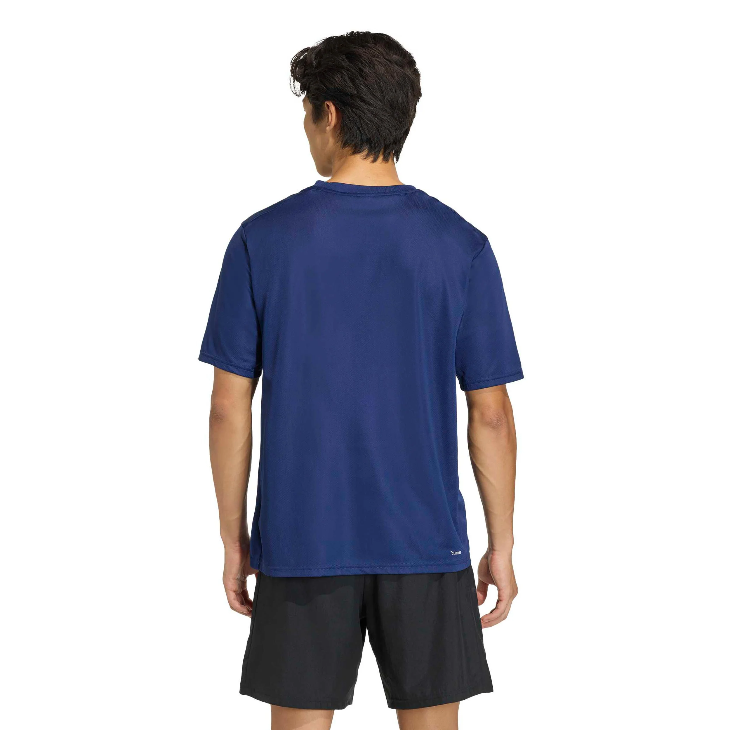 Basic T-shirt Hommes-bleu foncé - Image 3