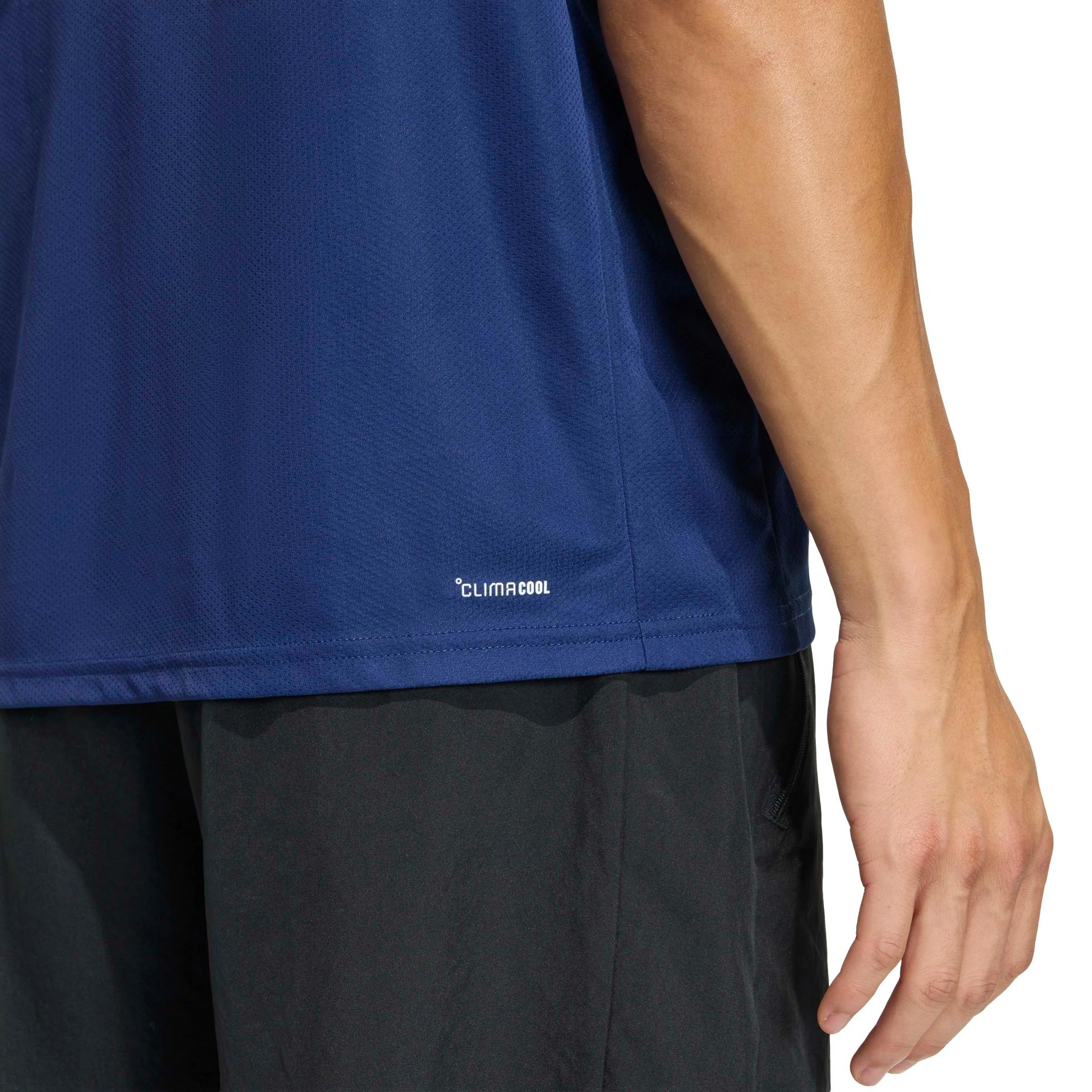 Basic T-shirt Hommes-bleu foncé - Image 6