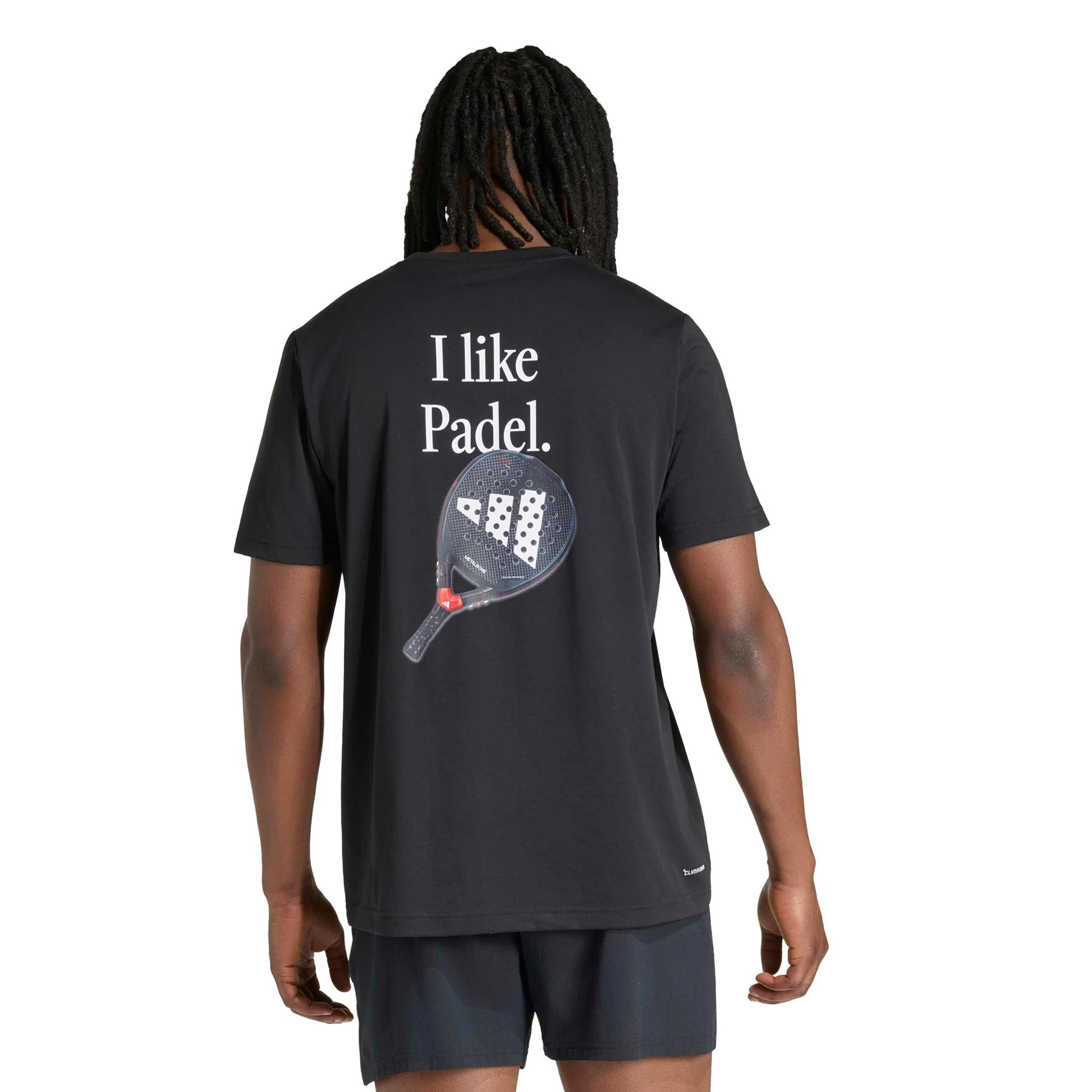 Cat Graphic T-shirt Hommes - noir, blanc - Image 3
