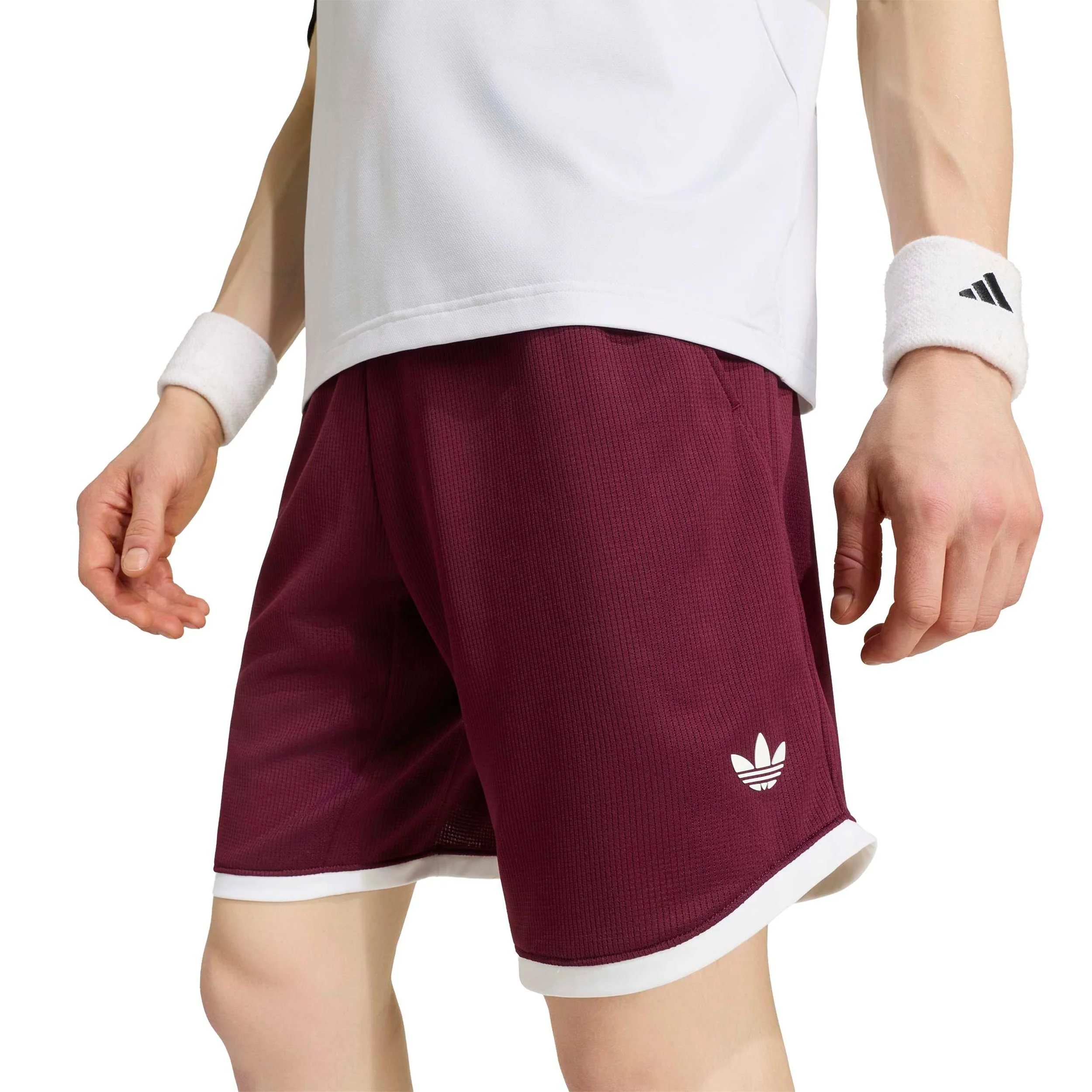 Classics 9Inch Shorts Hommes - rouge vin, blanc - Image 5