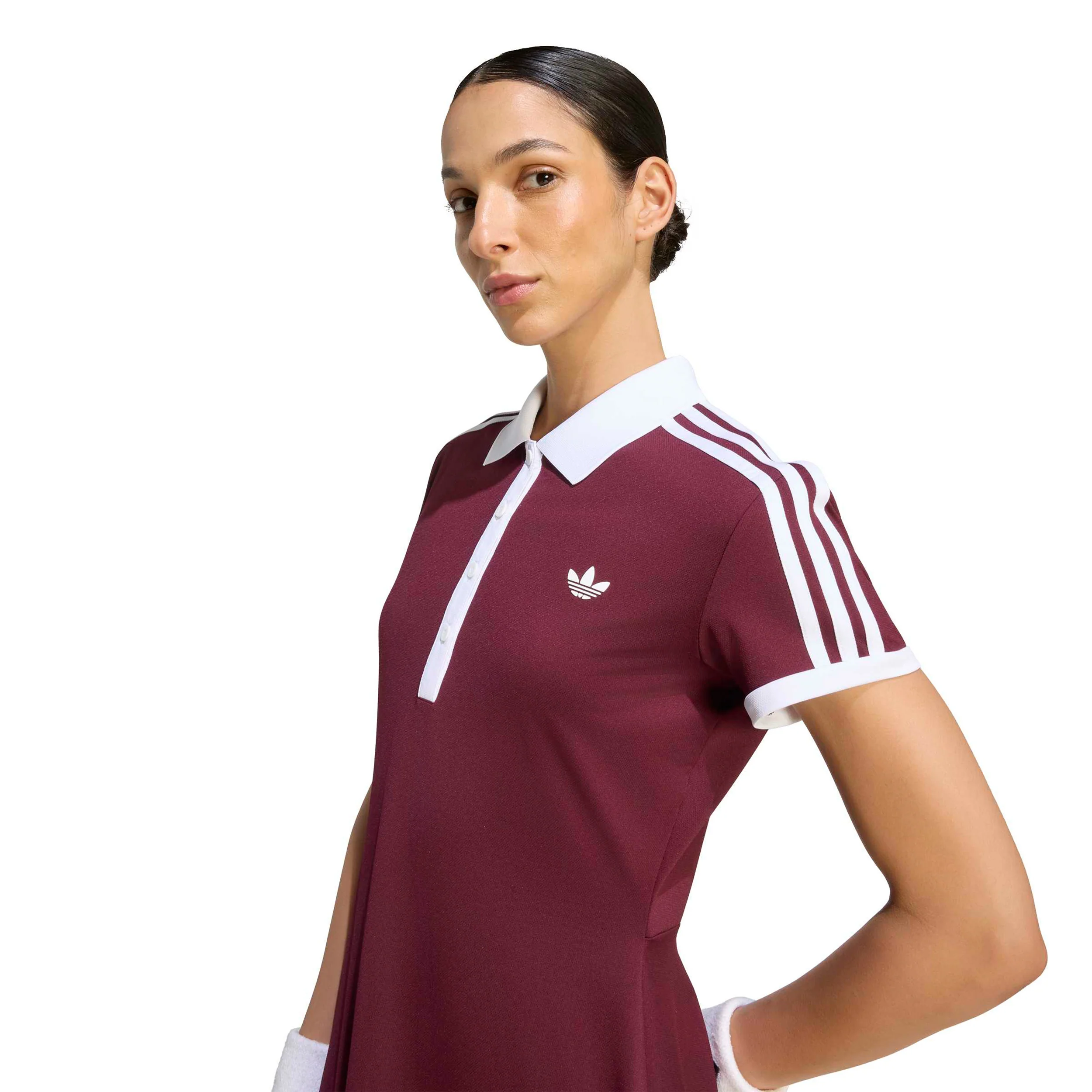 Classics Robe Femmes - rouge vin, blanc - Image 5