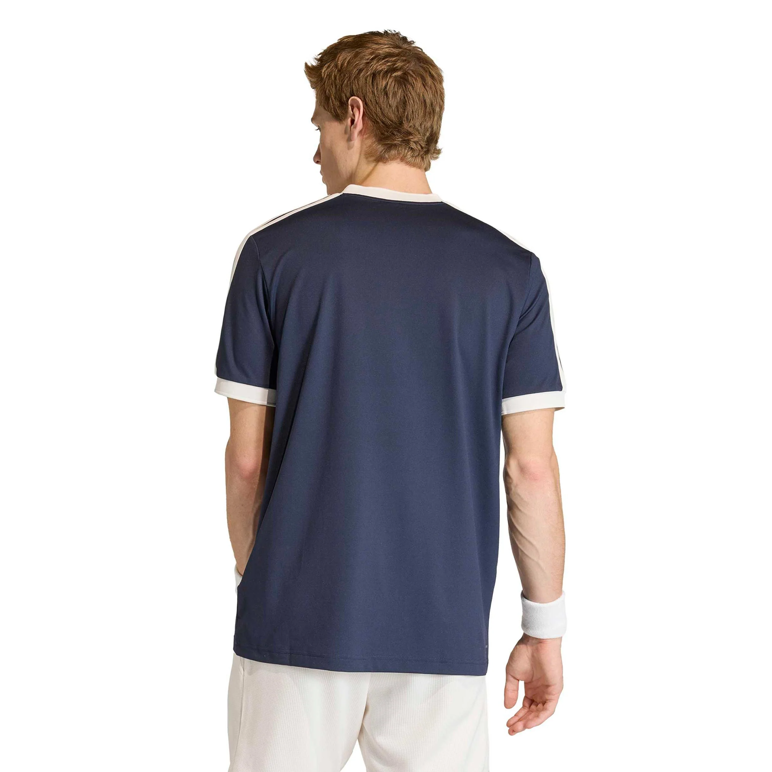 Classics T-shirt Hommes - bleu foncé, beige - Image 3