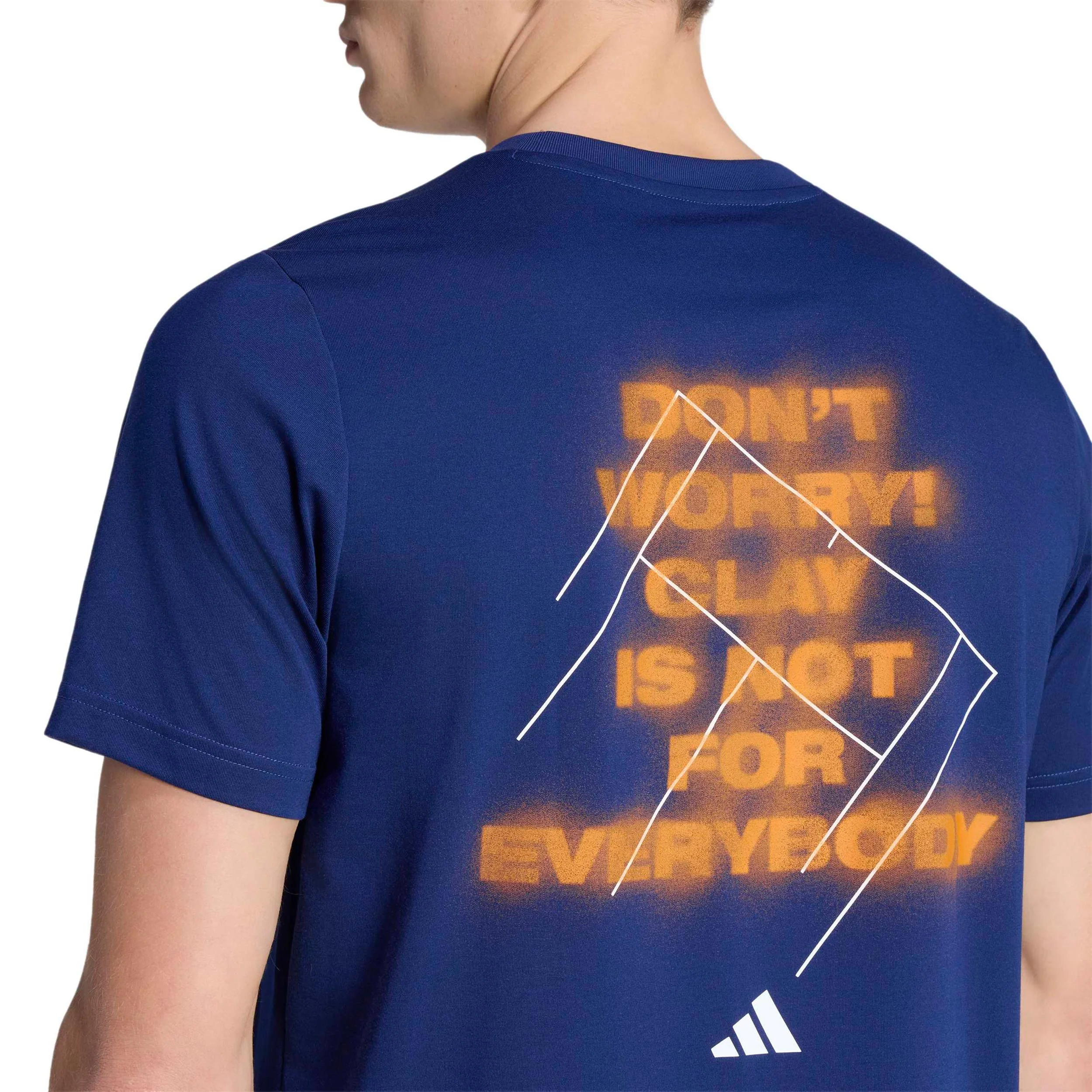 Clay T-shirt Hommes - bleu foncé, rouille - Image 6
