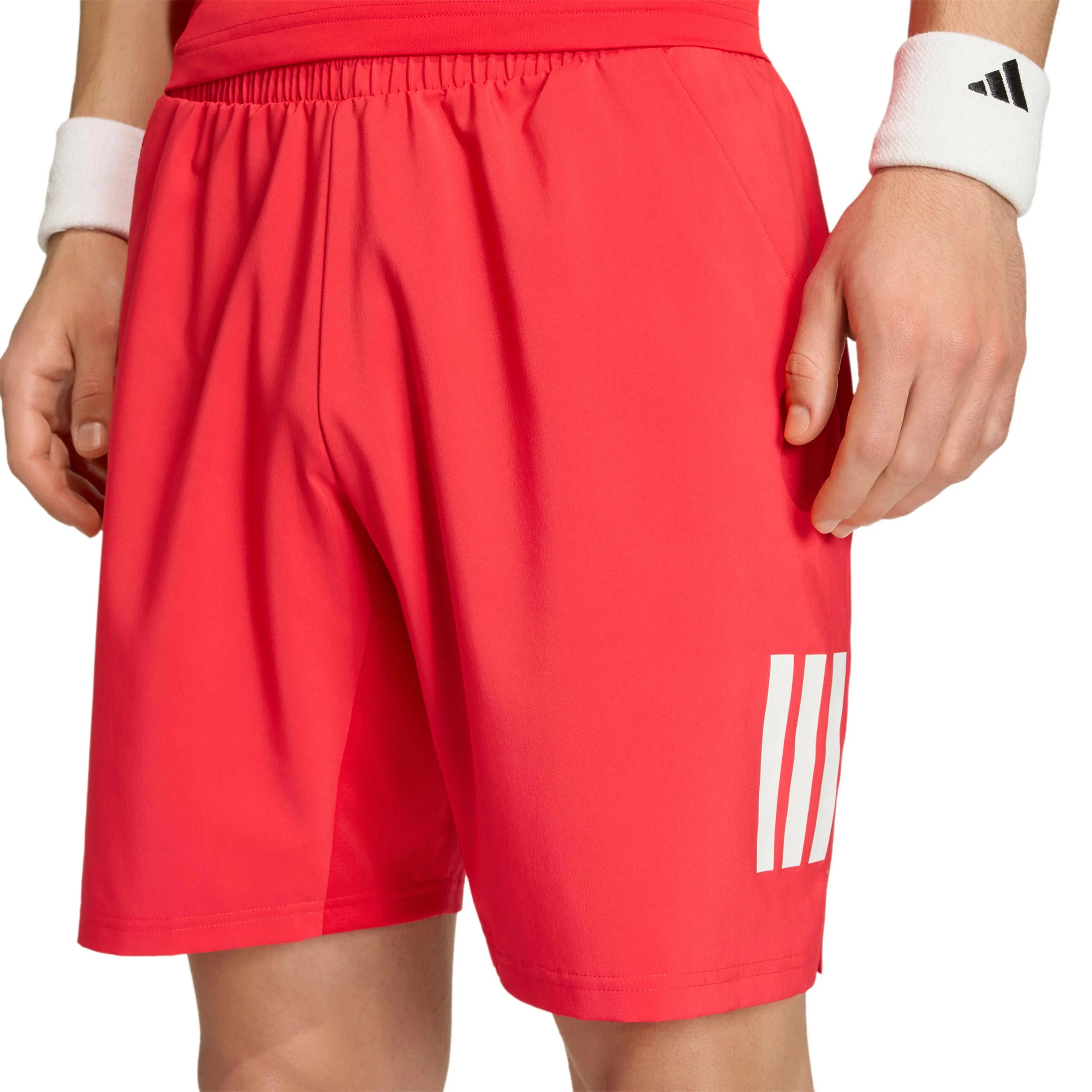 Club 3Stripes 7Inch Shorts Hommes - rouge, blanc - Image 5