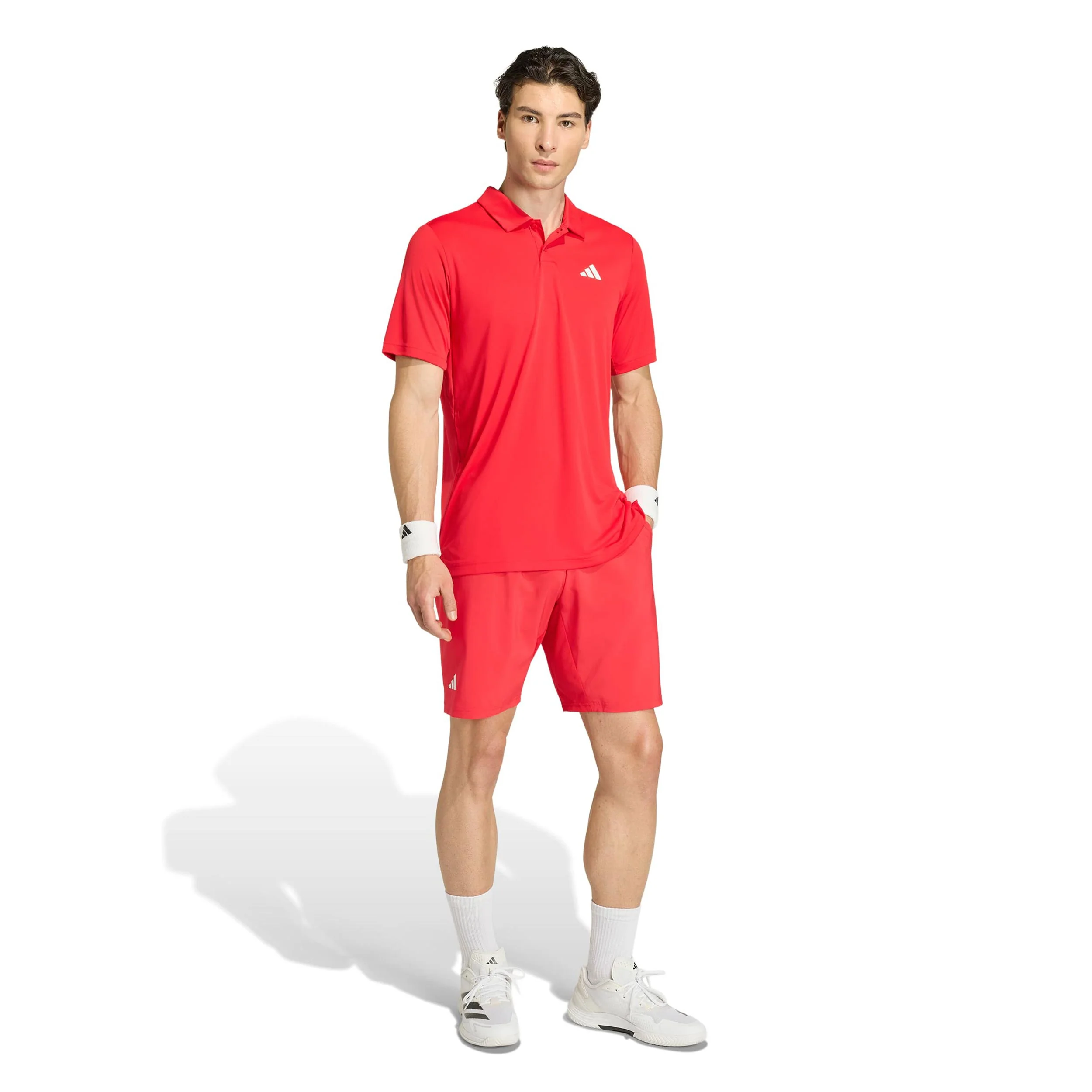 Club 3Stripes 9Inch Shorts Hommes - rouge, blanc - Image 4