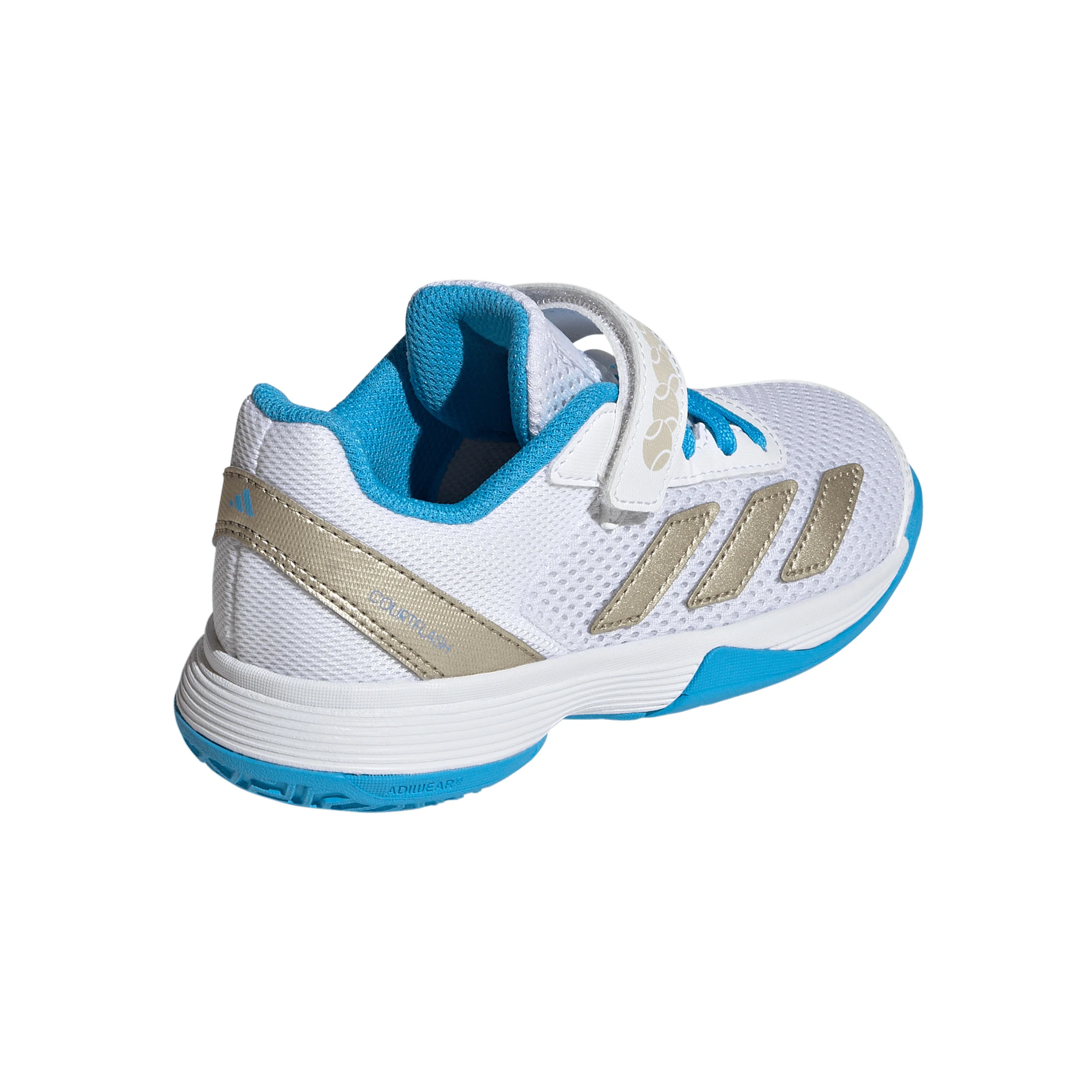 Courtflash CF Chaussure terre battue Enfants - blanc, argent - Image 5