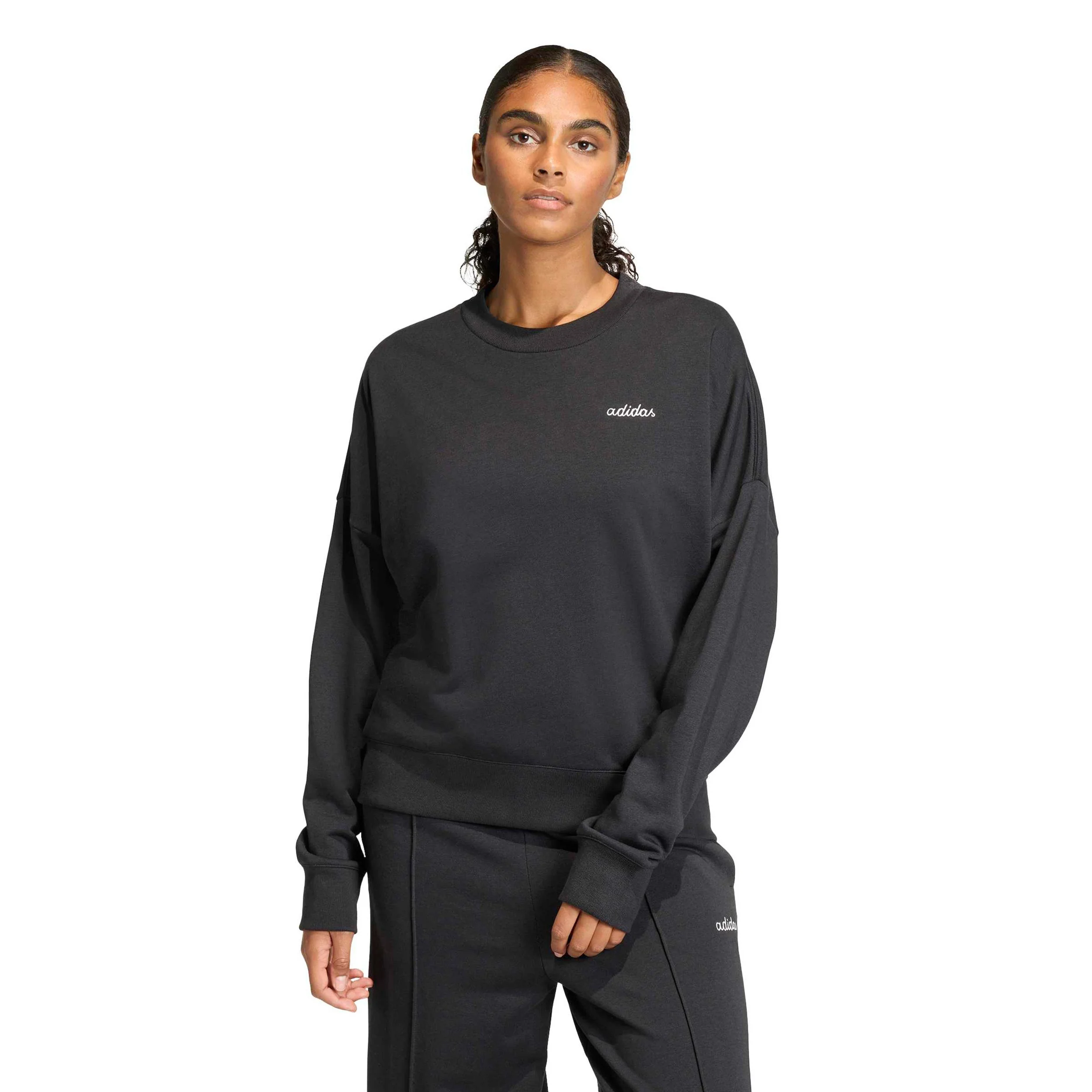 Crew Sweat-shirt Femmes-noir - Image 2