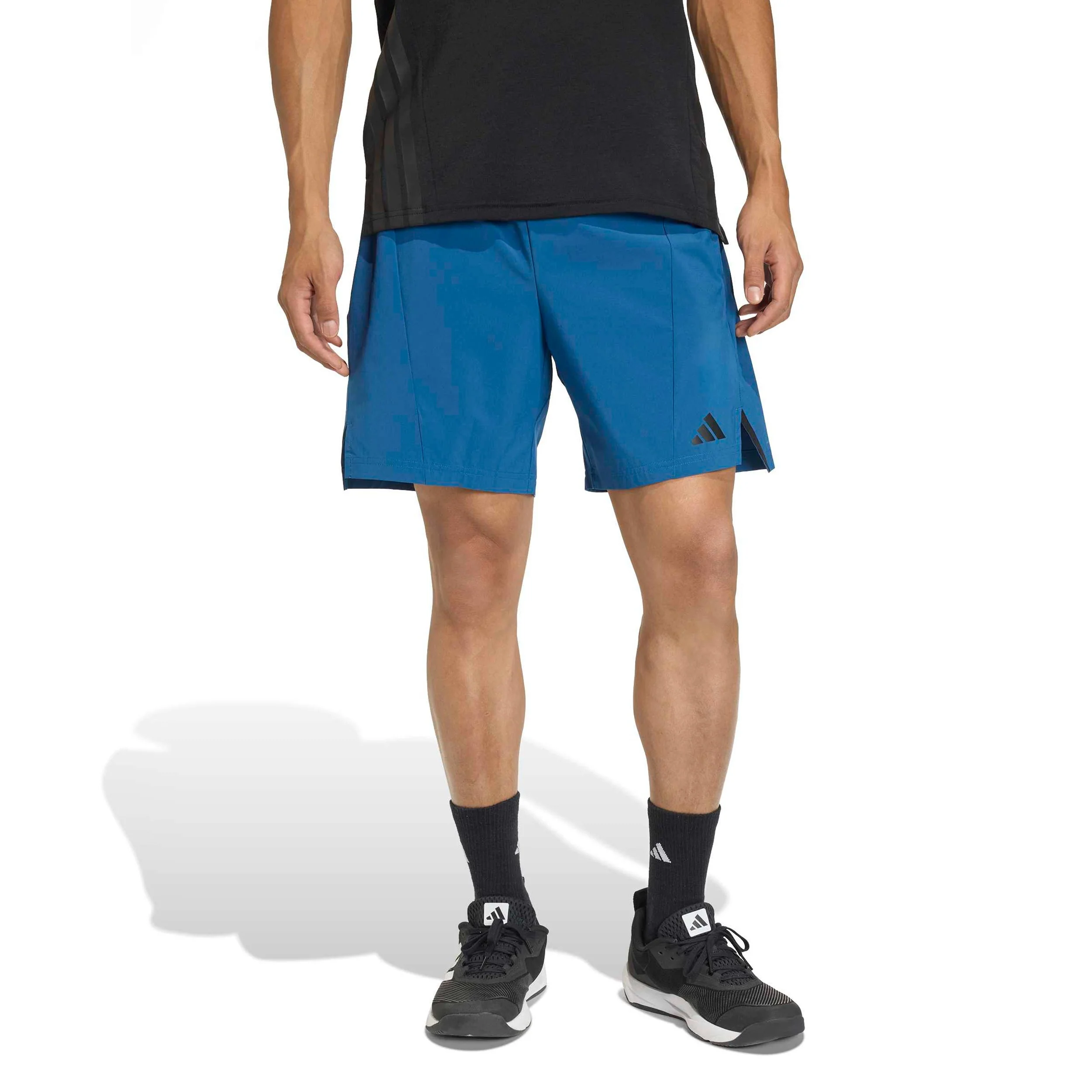 D4T 7Inch Shorts Hommes - bleu petrol, noir