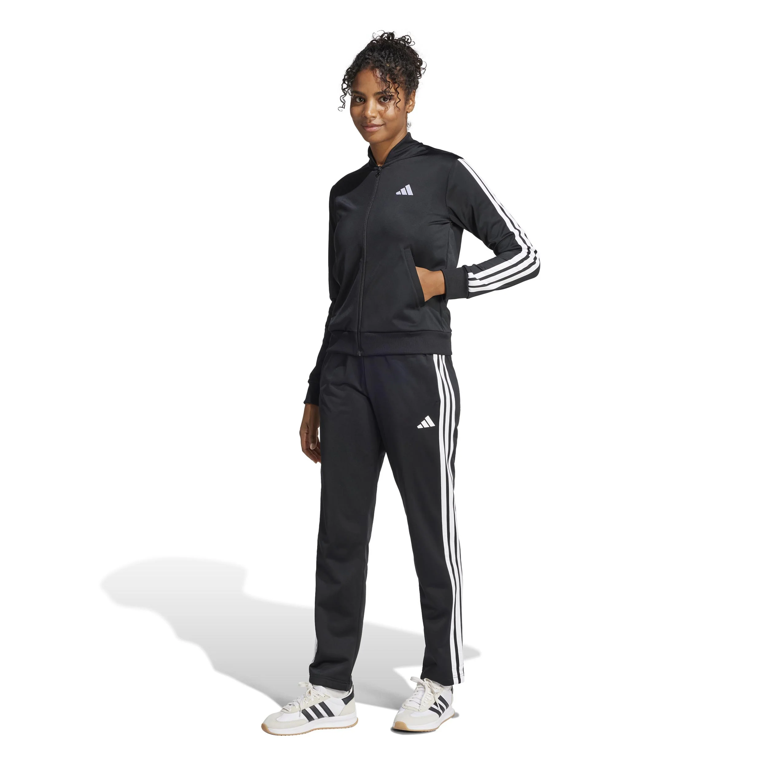 Essentials 3Stripes Dayready Survêtement Femmes - noir - Image 4