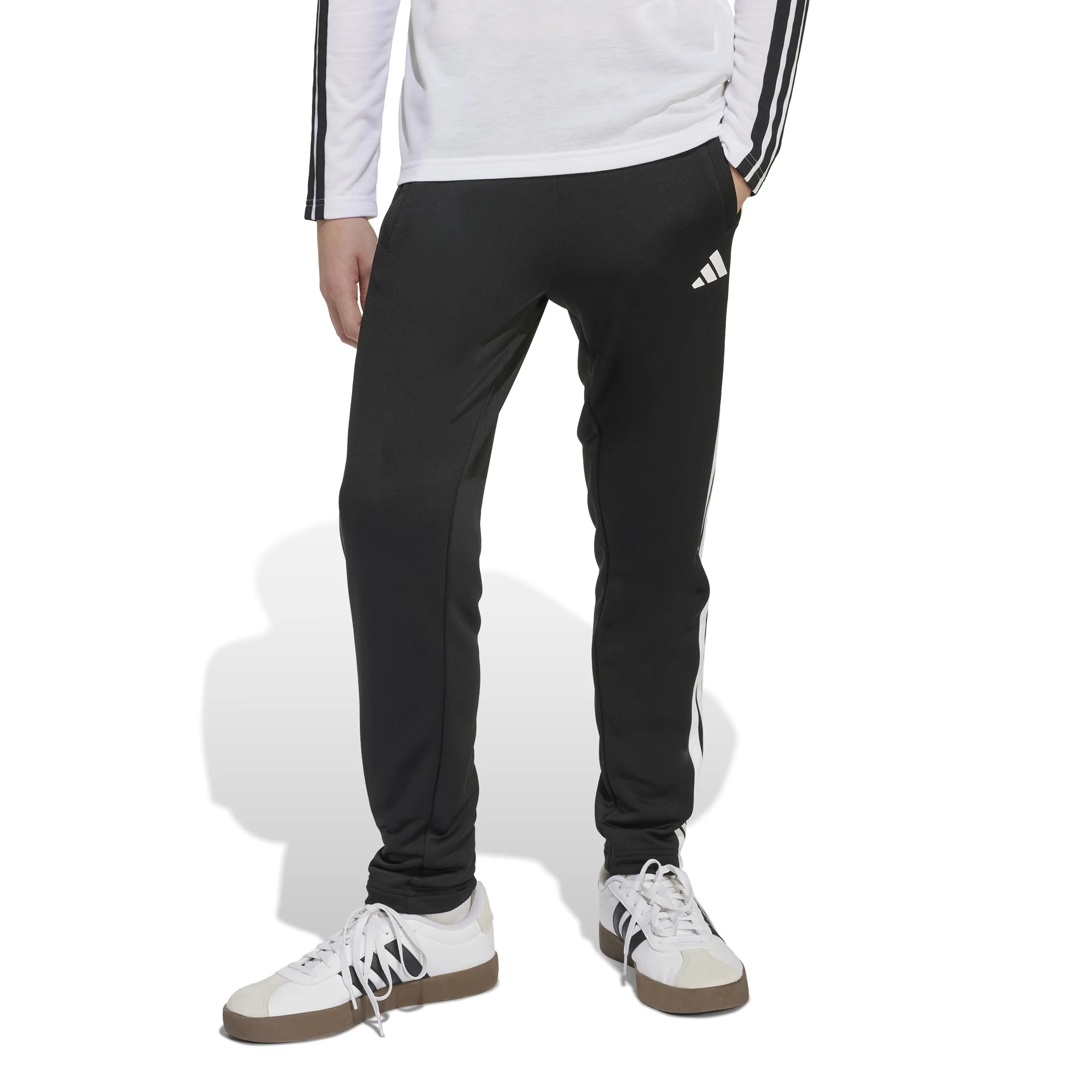 Essentials 3Stripes Pantalon Survêtement Garçons-Noir - Image 2