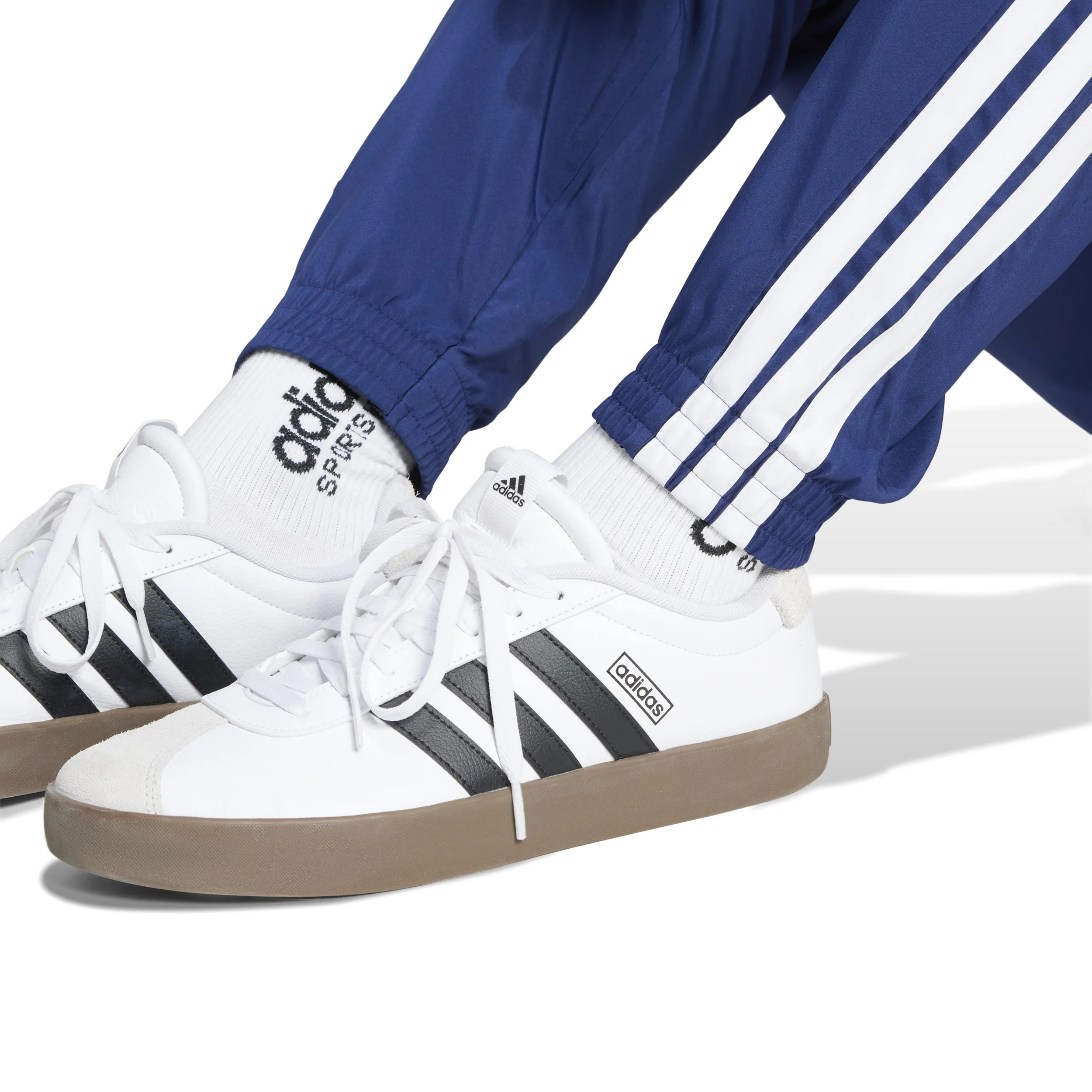 Essentials 3Stripes Woven Pantalon survêtement Hommes - bleu - Image 5