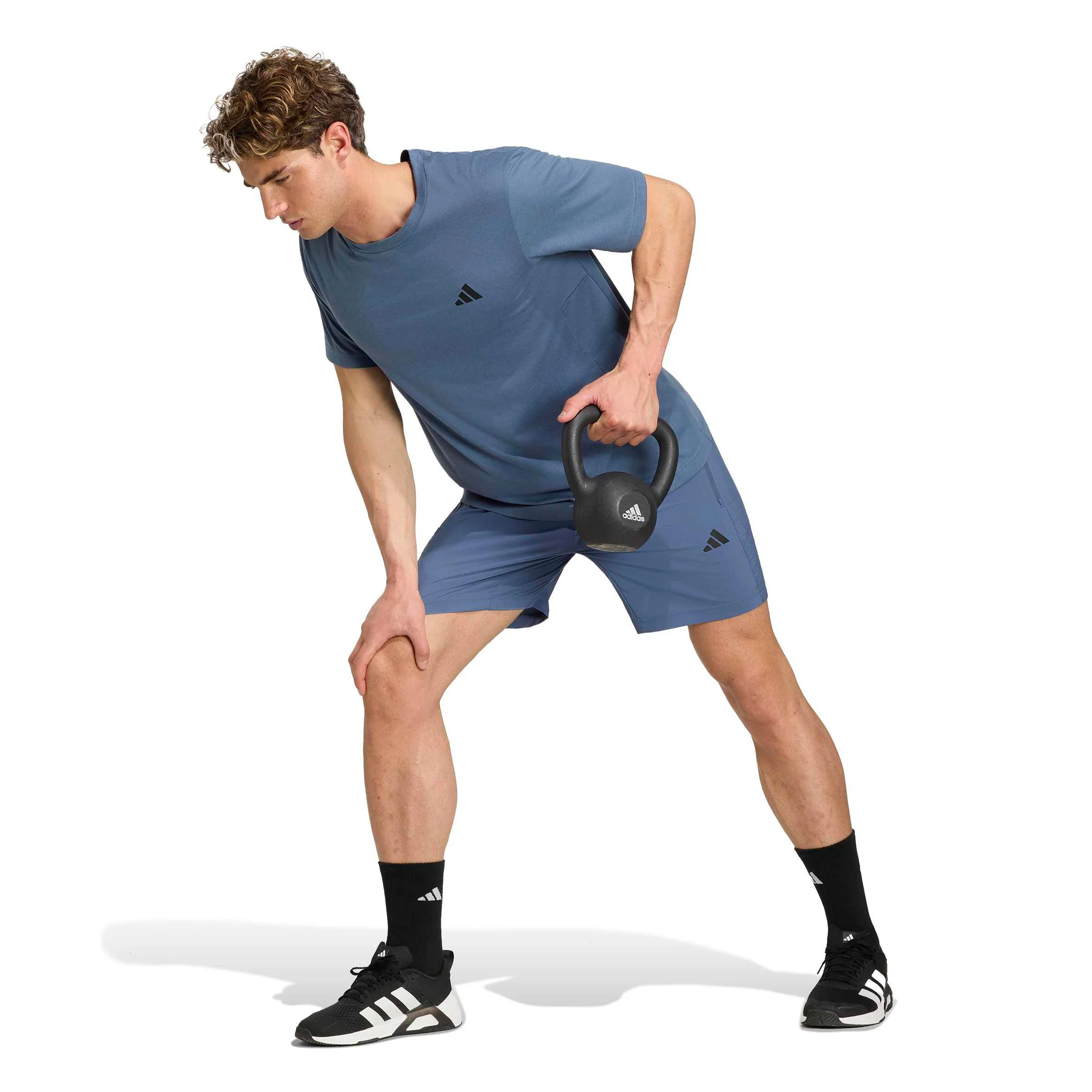 Essentials T-shirt Hommes - bleu gris - Image 4