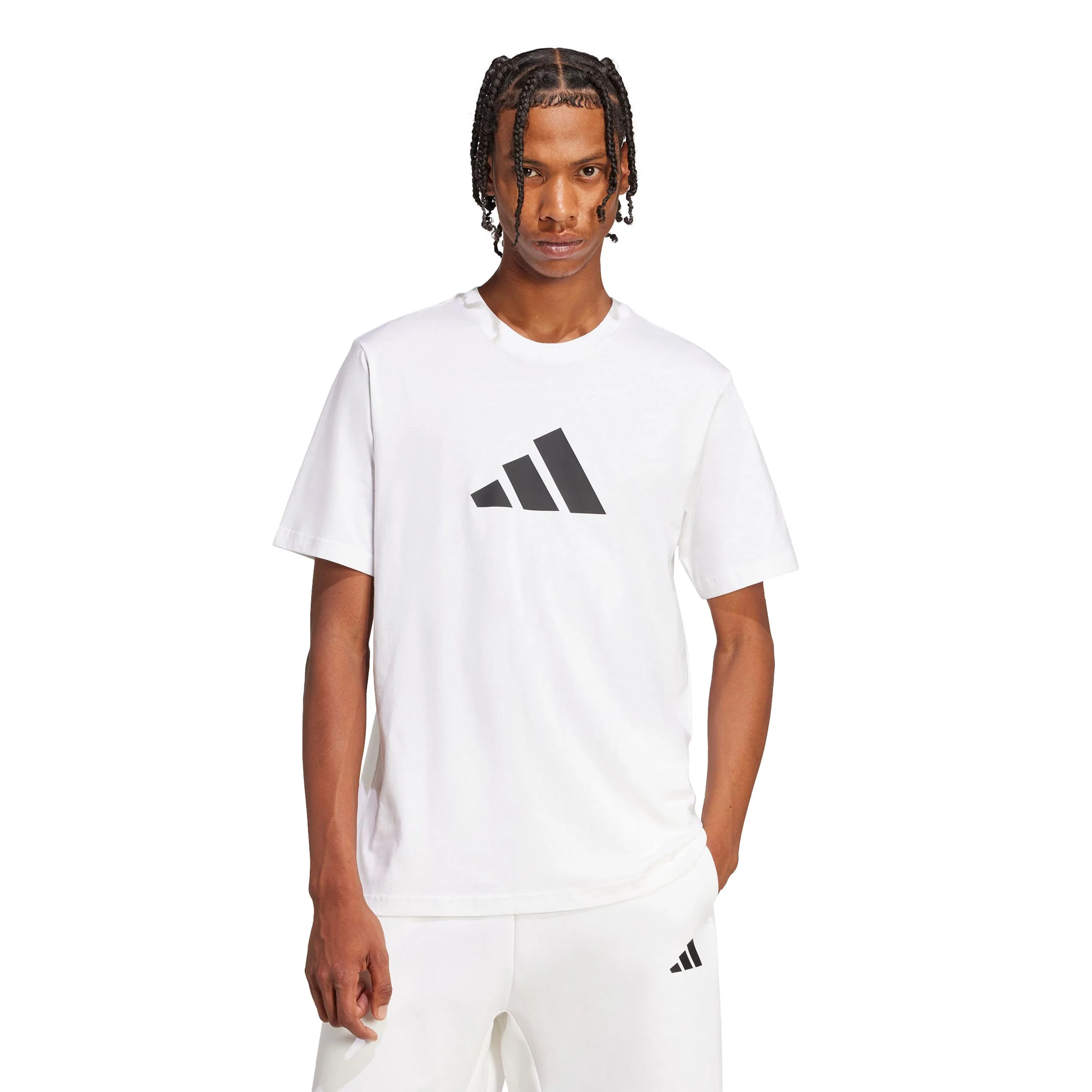 Future Icons 3 Bar Logo T-shirt Hommes - blanc, noir - Image 2