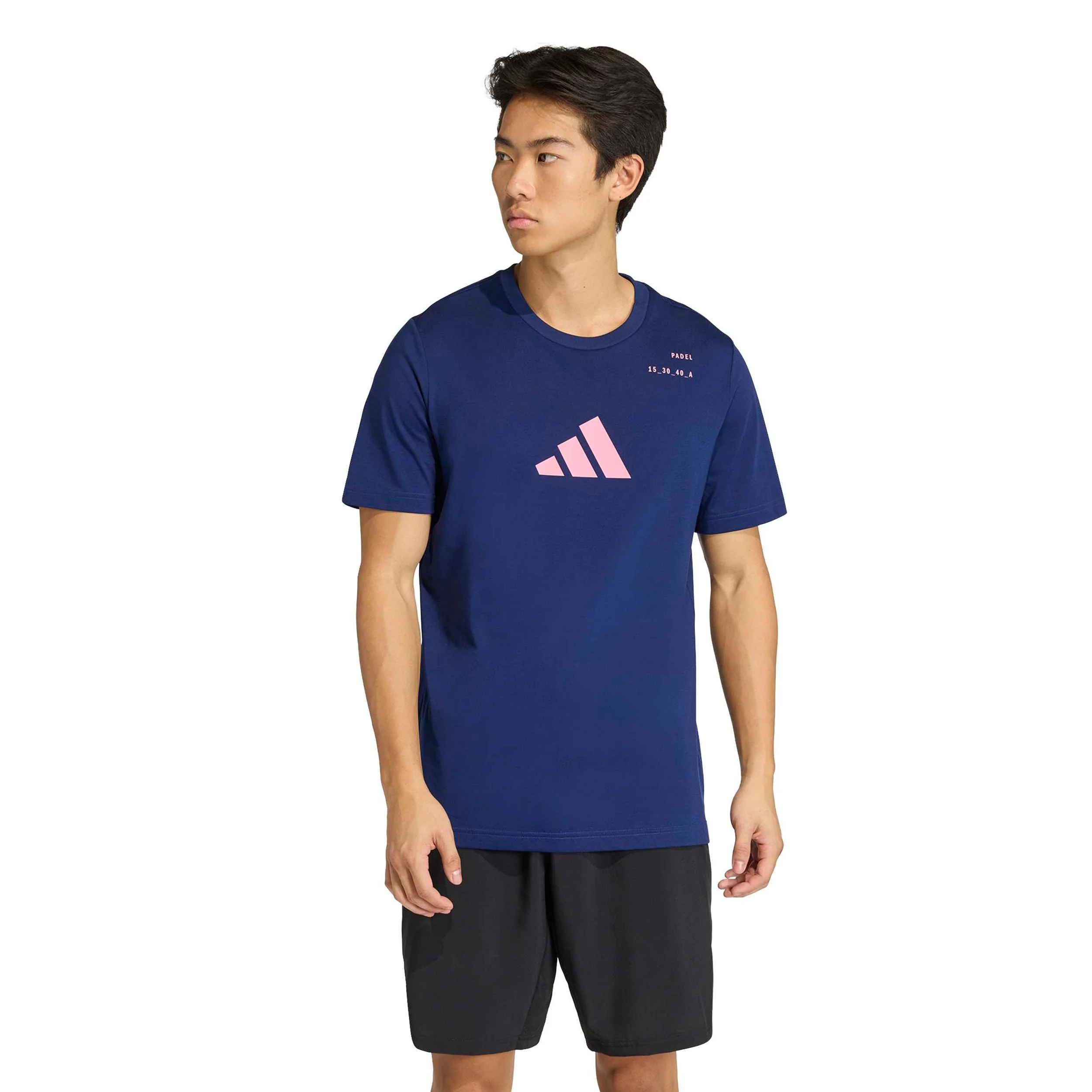 Padel Category Graphic T-shirt Hommes - bleu foncé, rose - Image 2