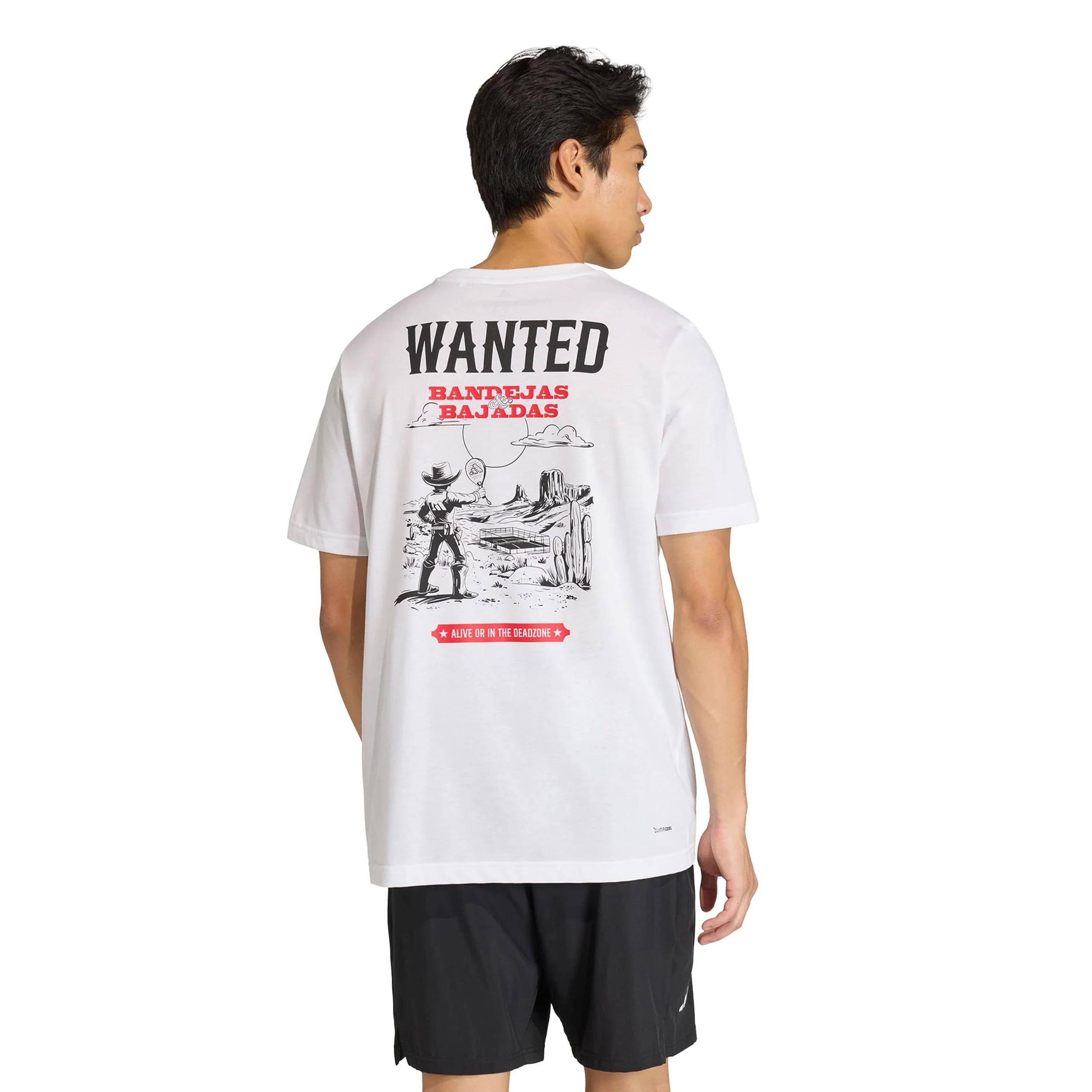 Padel Wanted Graphic T-shirt Hommes - blanc, multicouleur - Image 3