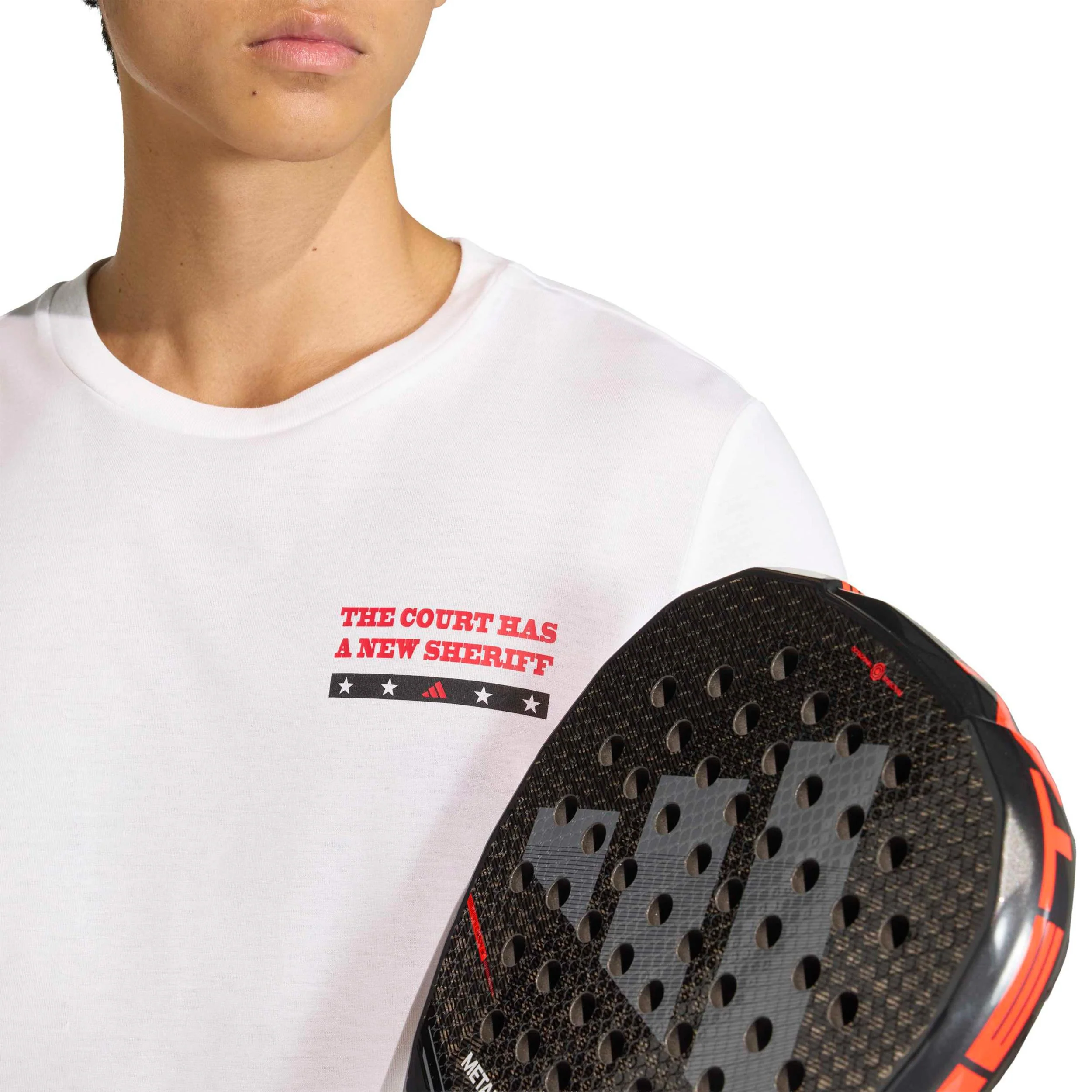 Padel Wanted Graphic T-shirt Hommes - blanc, multicouleur - Image 5
