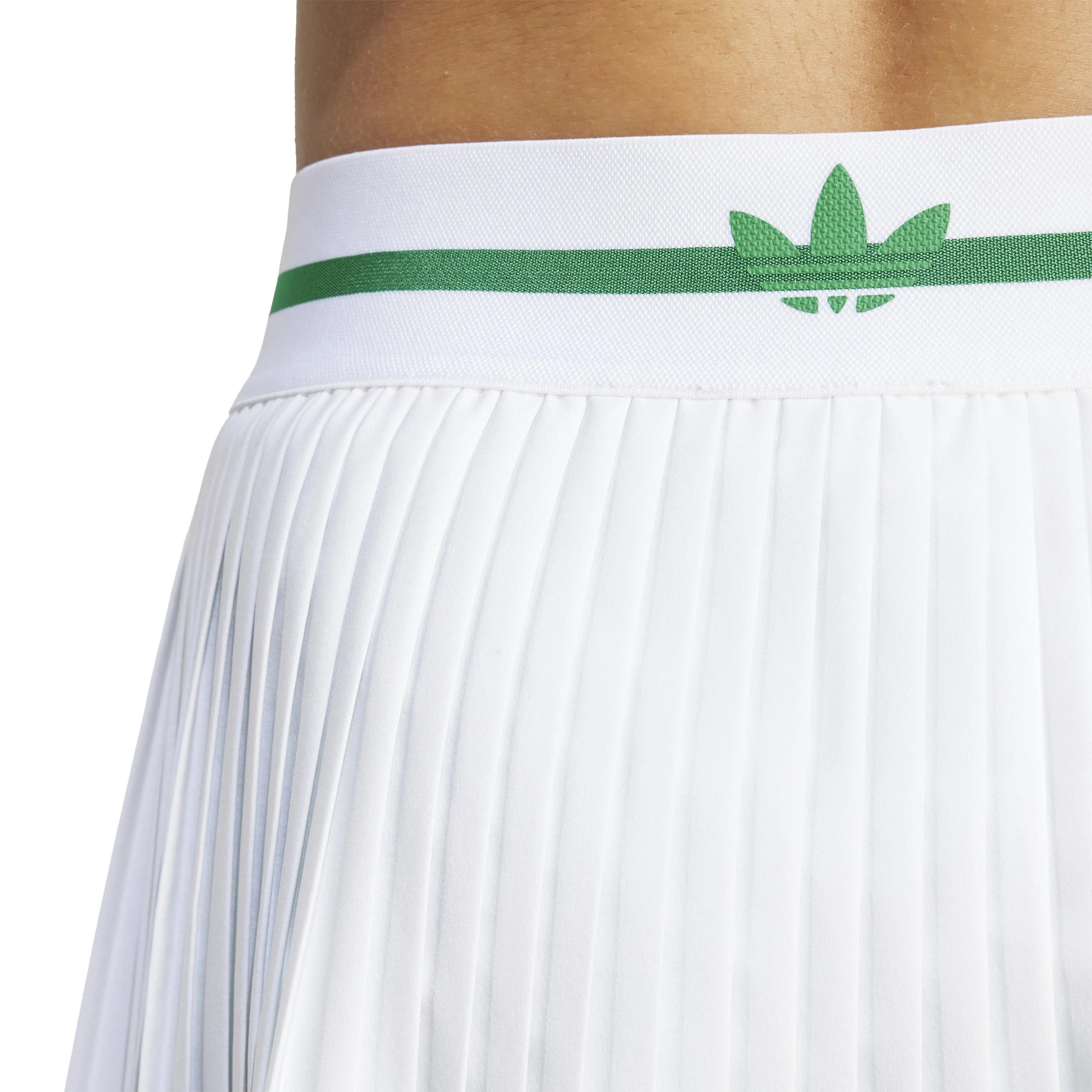 Pleat Pro Jupe Femmes-Blanc,Vert - Image 6