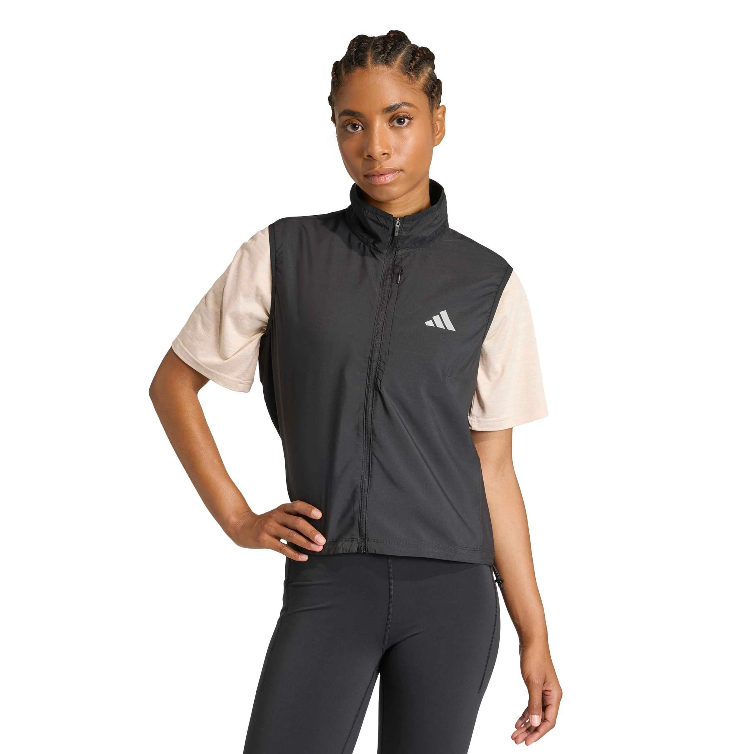 Run Essential Vest Gilets de course Femmes-noir - Image 2