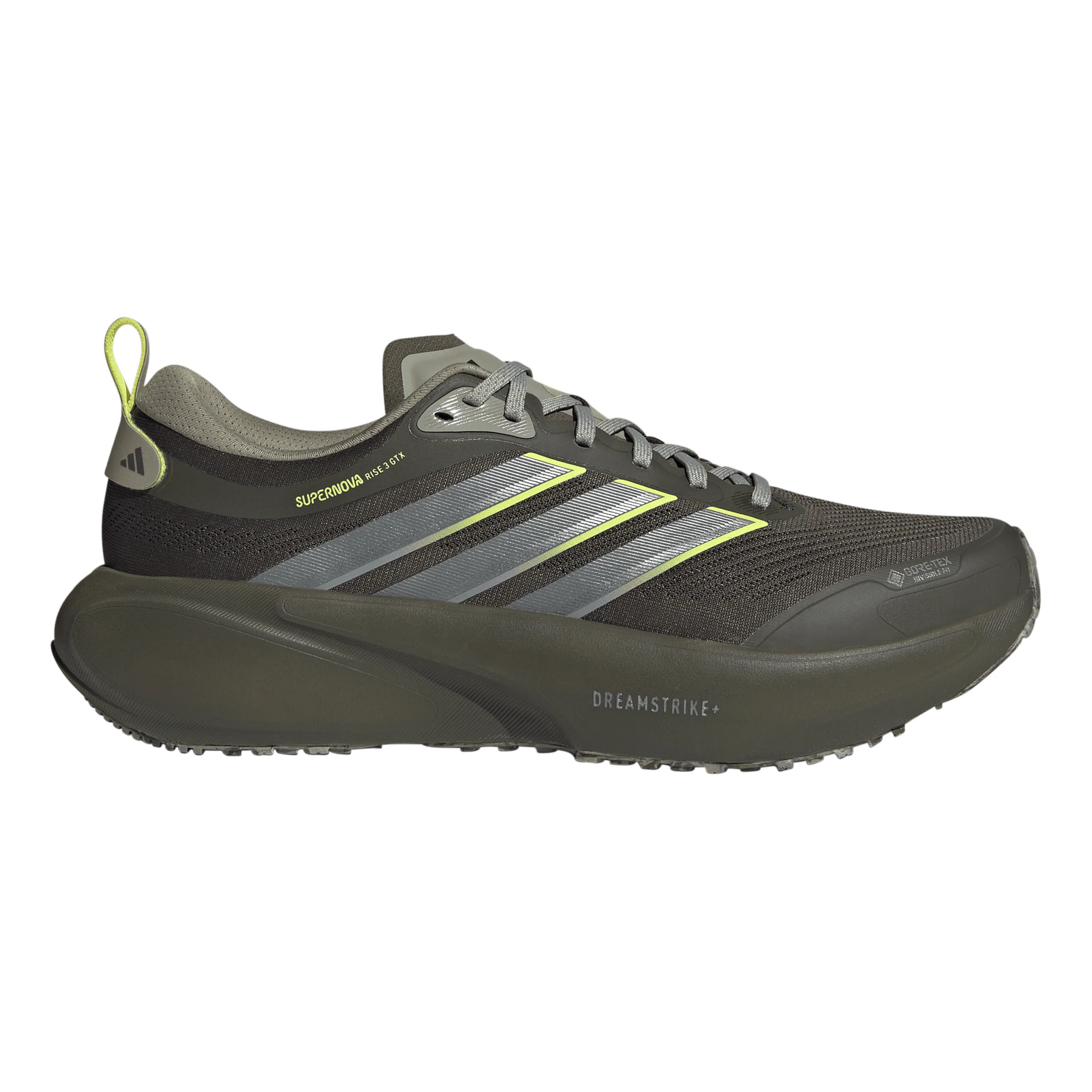 Supernova Rise 3 GTX Chaussure de running sans stabilisateurs Hommes - vert olive, jaunes fluo