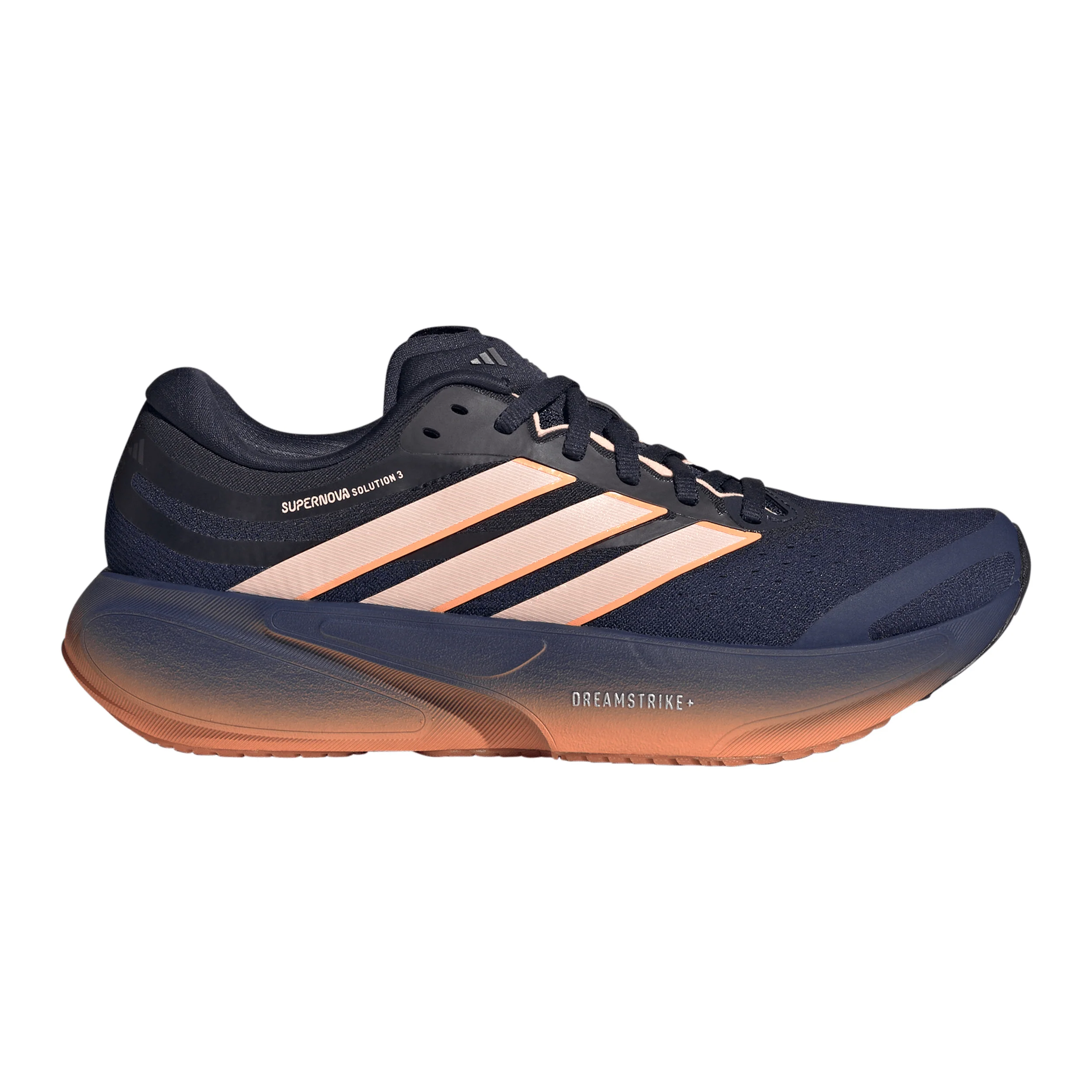 Supernova Solution 3 Chaussure de running avec stabilisateurs Femmes - bleu foncé, abricot